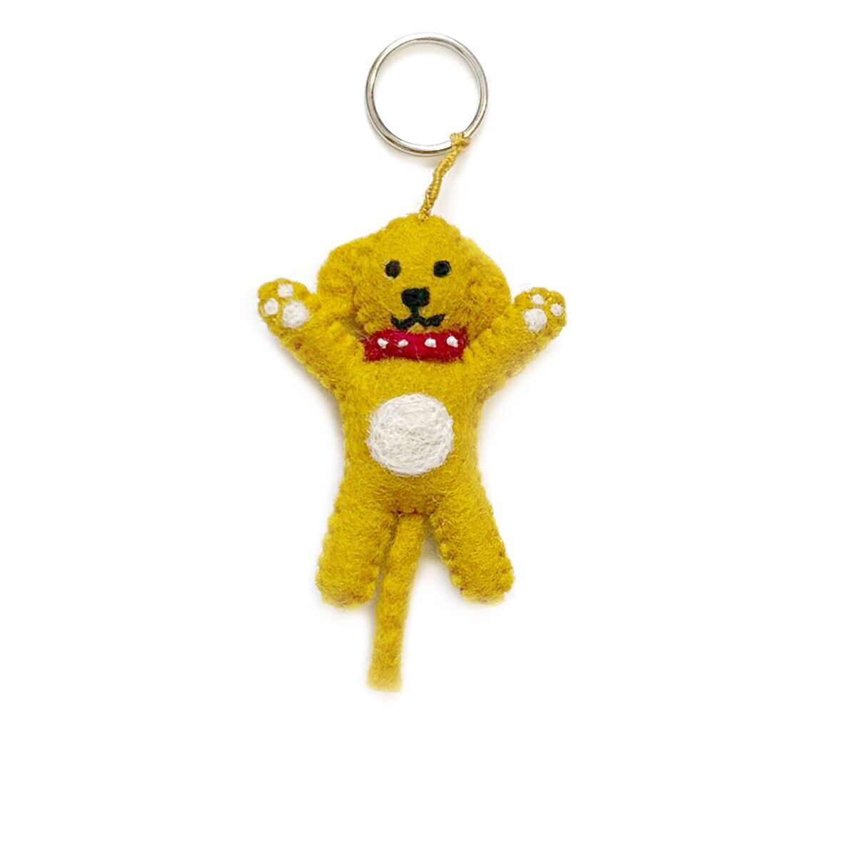 Schlüsselanhänger Hund gelb (14F-KEY-DOG-BL)