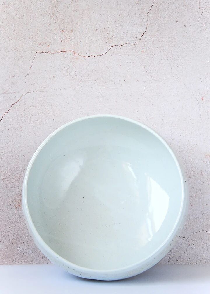 Cuenco de porcelana color marfil para servir - Vajilla rústica y elegante