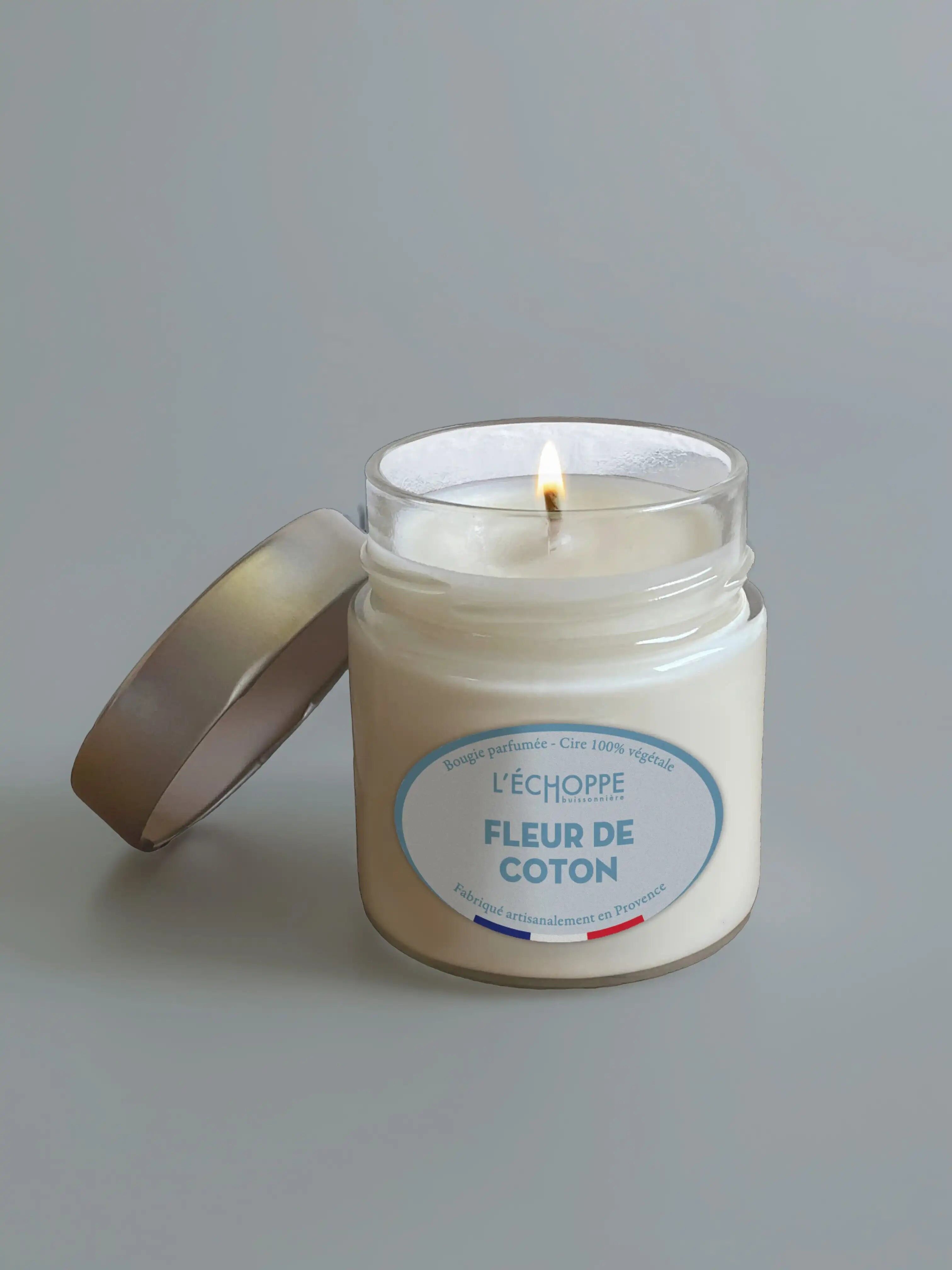 Baumwollblume - Duftkerze 180g