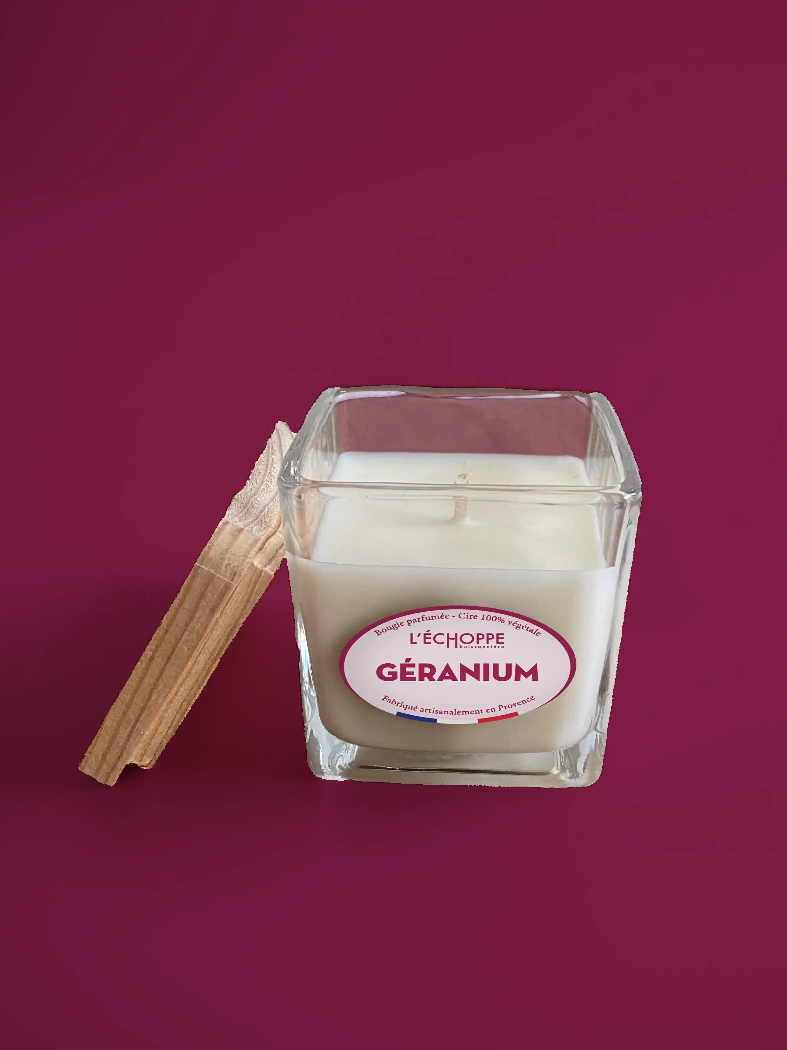 Géranium - Bougie parfumée 85g