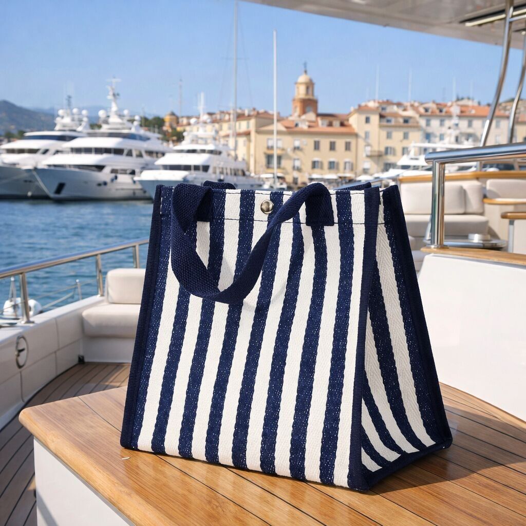 Précommande - Sac d'été Marin Bleu à rayures - plage - Livraison à partir du 01/04/2026