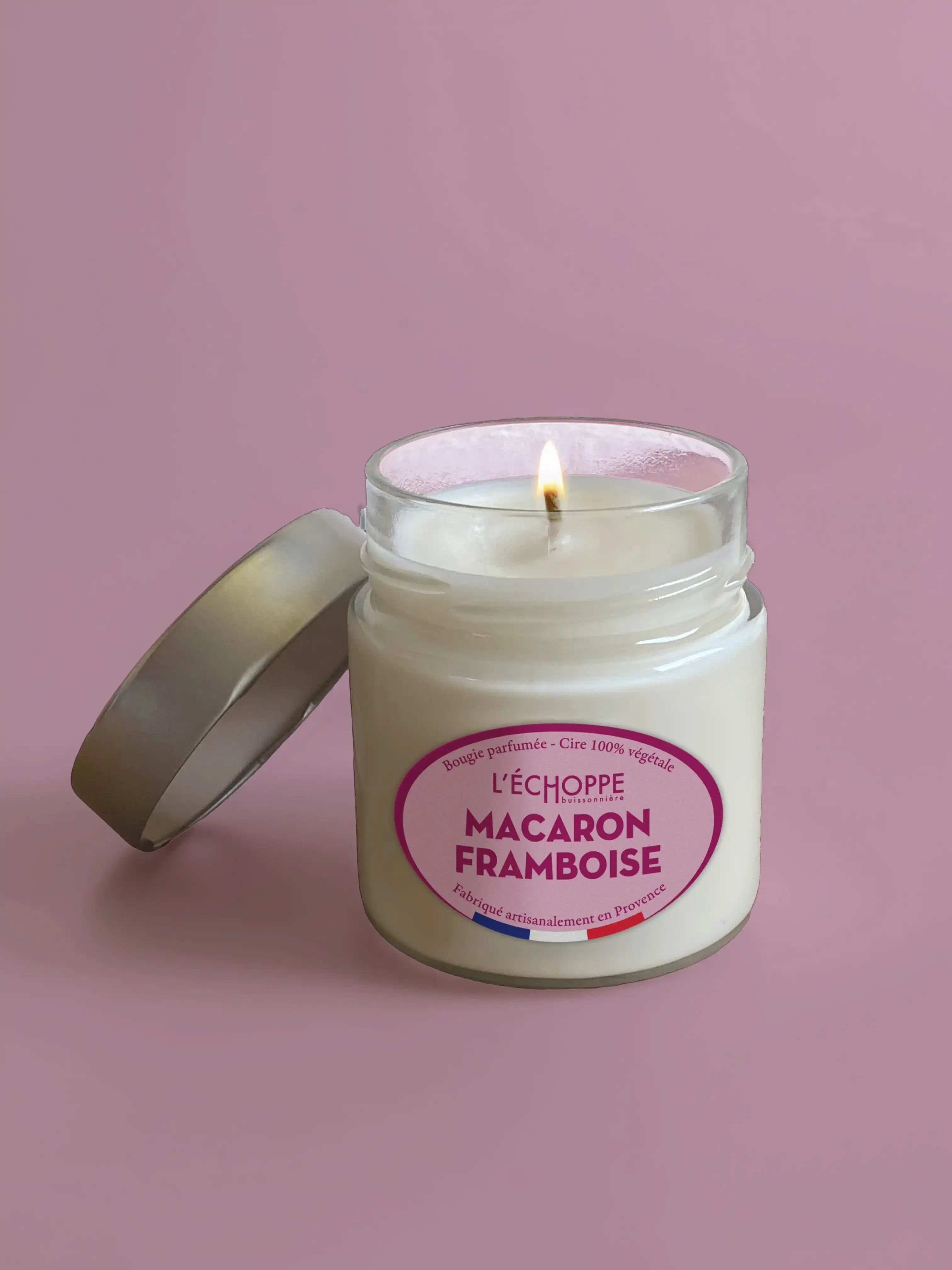 Himbeer-Macaron - Duftkerze 180 g