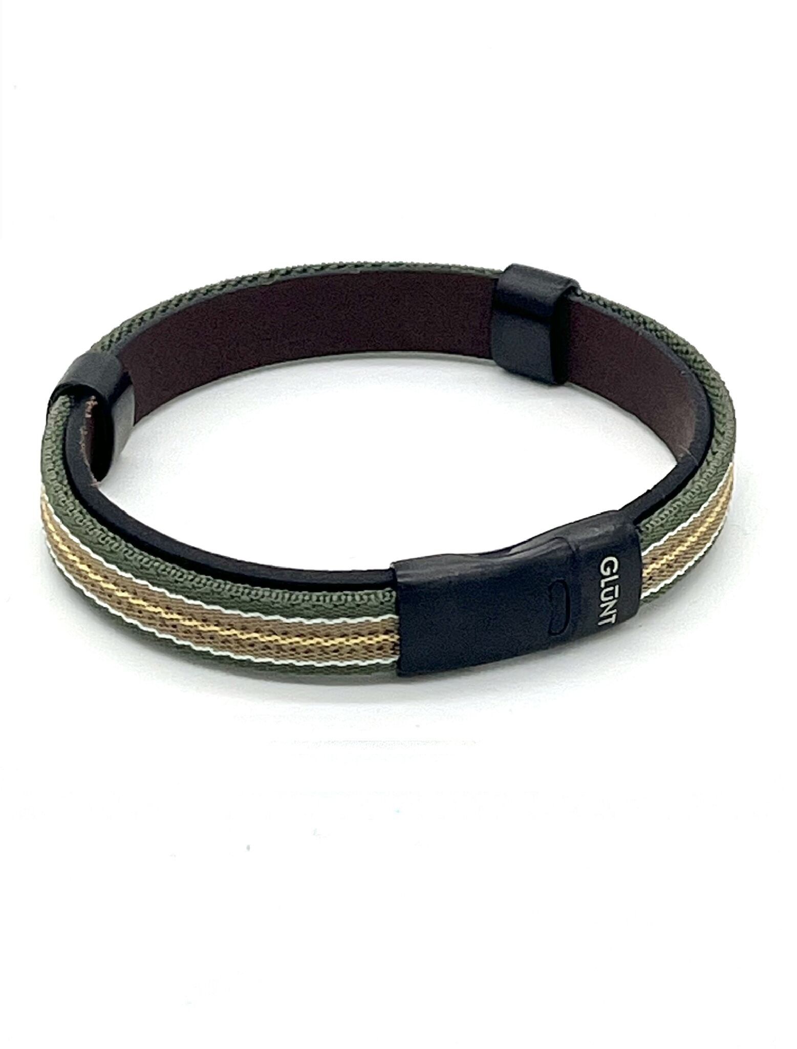 SKB OLIVGRÜN / CAMEL - DUNKELBRAUN LEDER