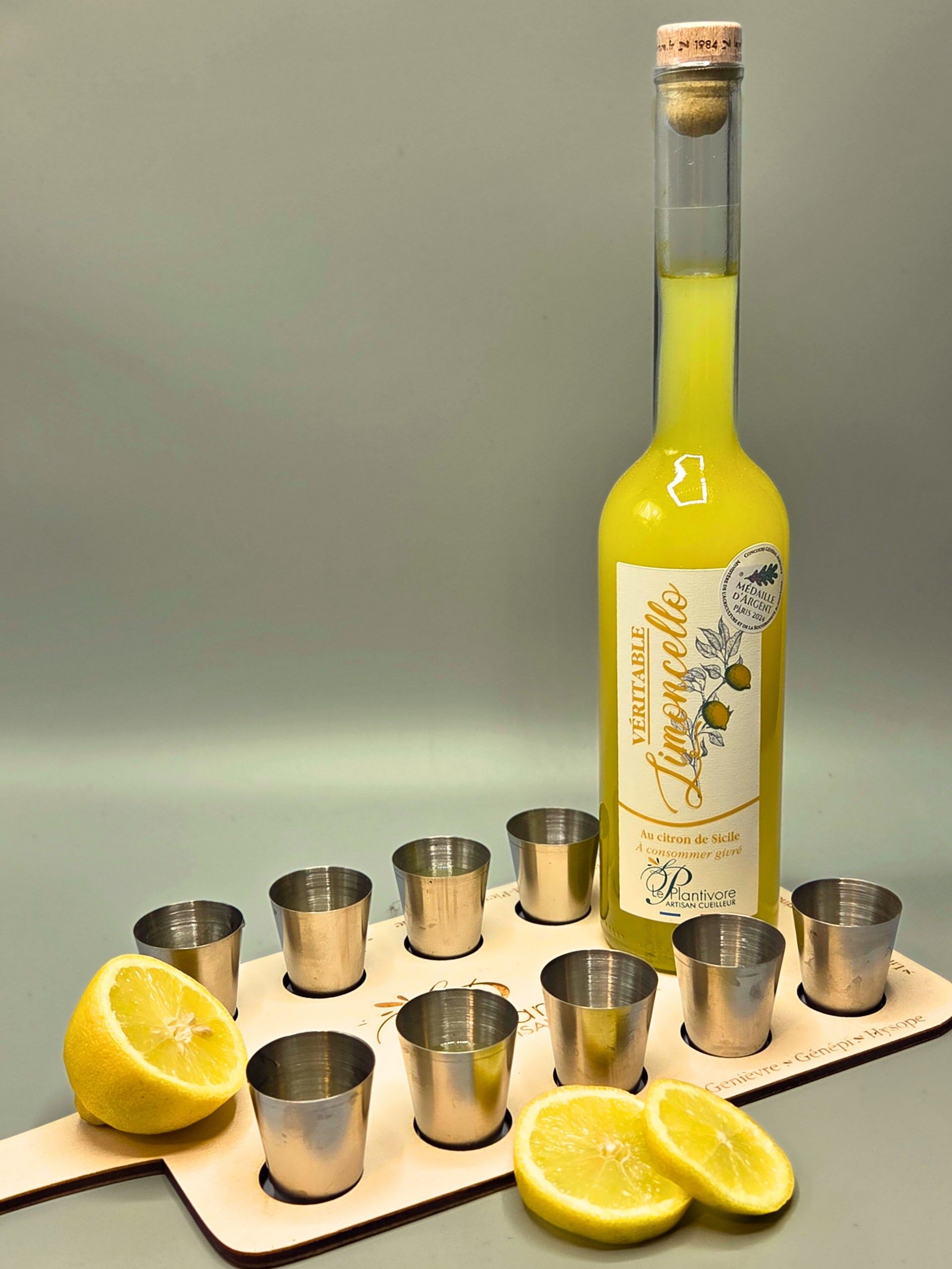 Limoncello with Sicilian Lemons