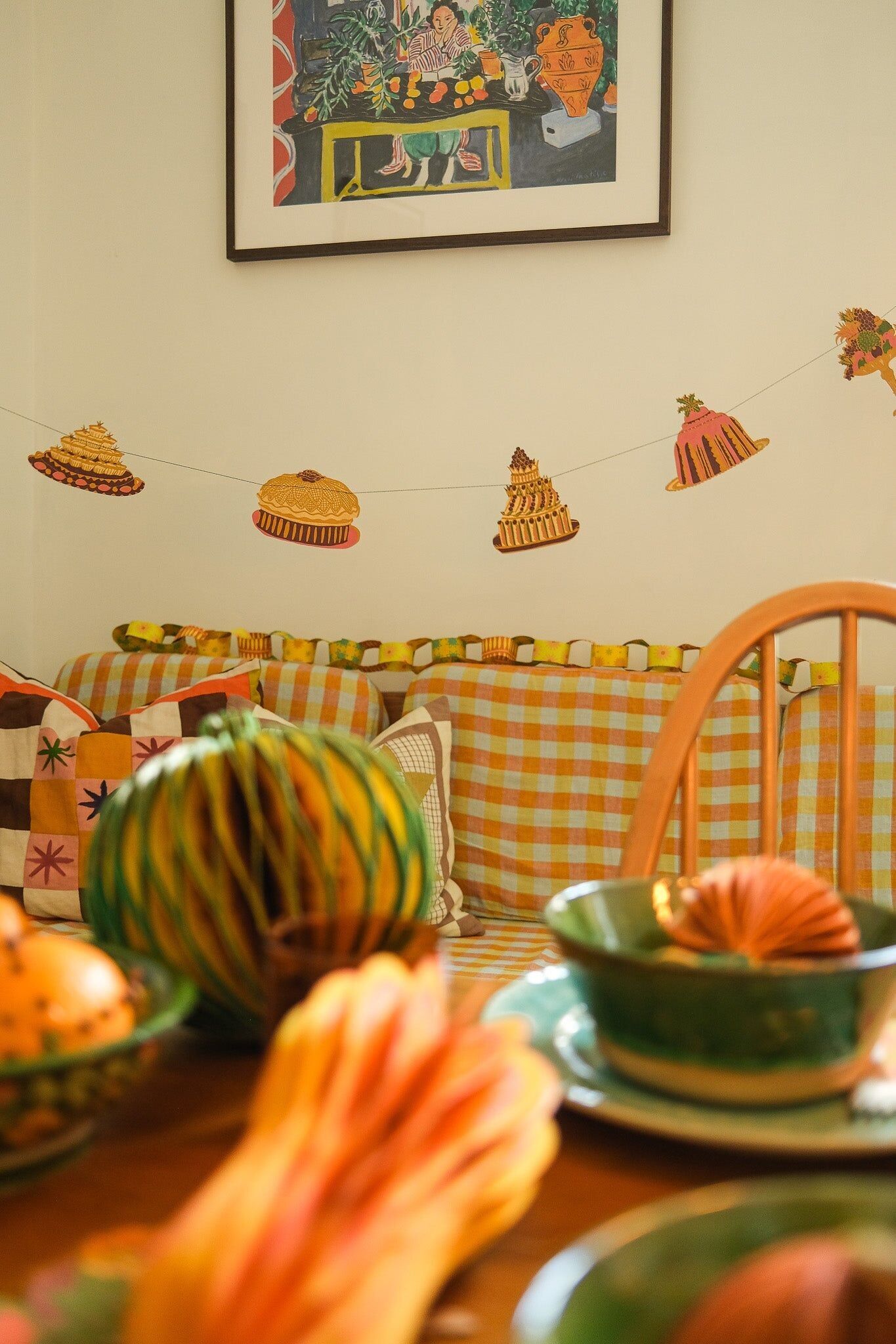 Bankett-Nähgirlande