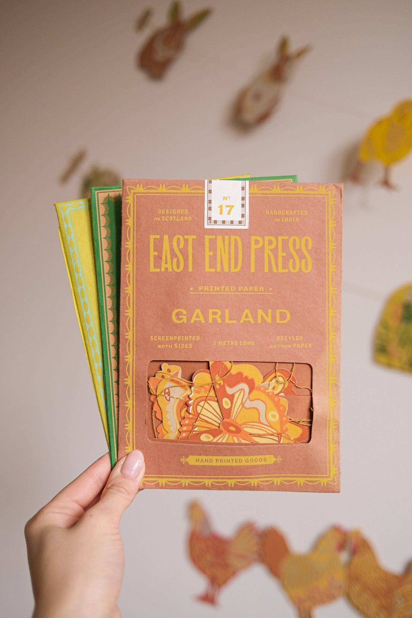 Britischer Schmetterlings-Nähgirlande