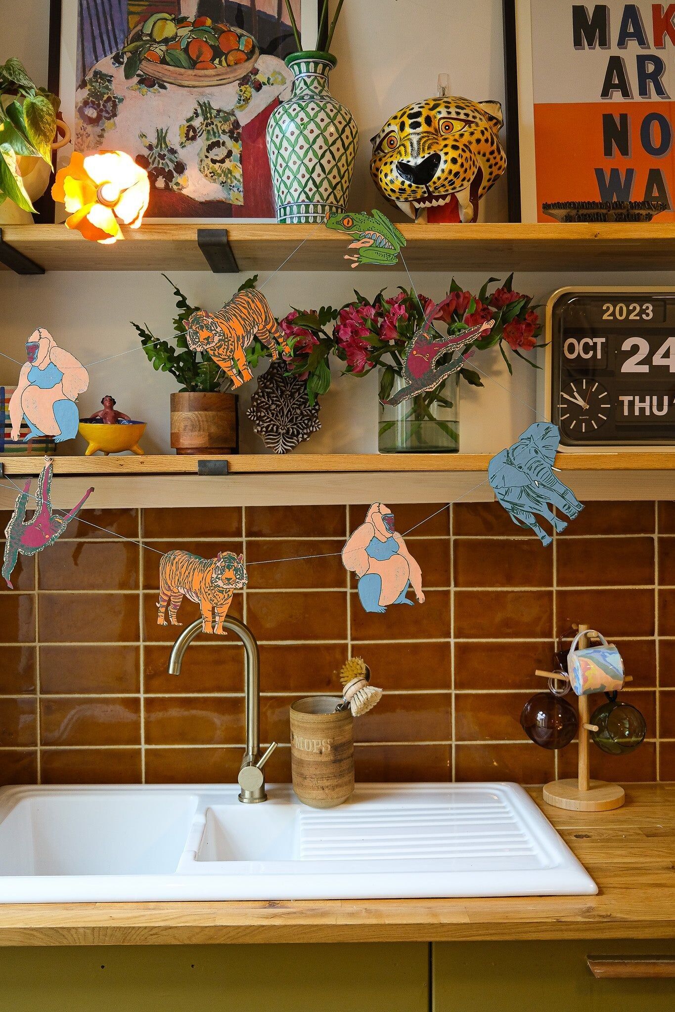 Dschungel-Nähgirlande