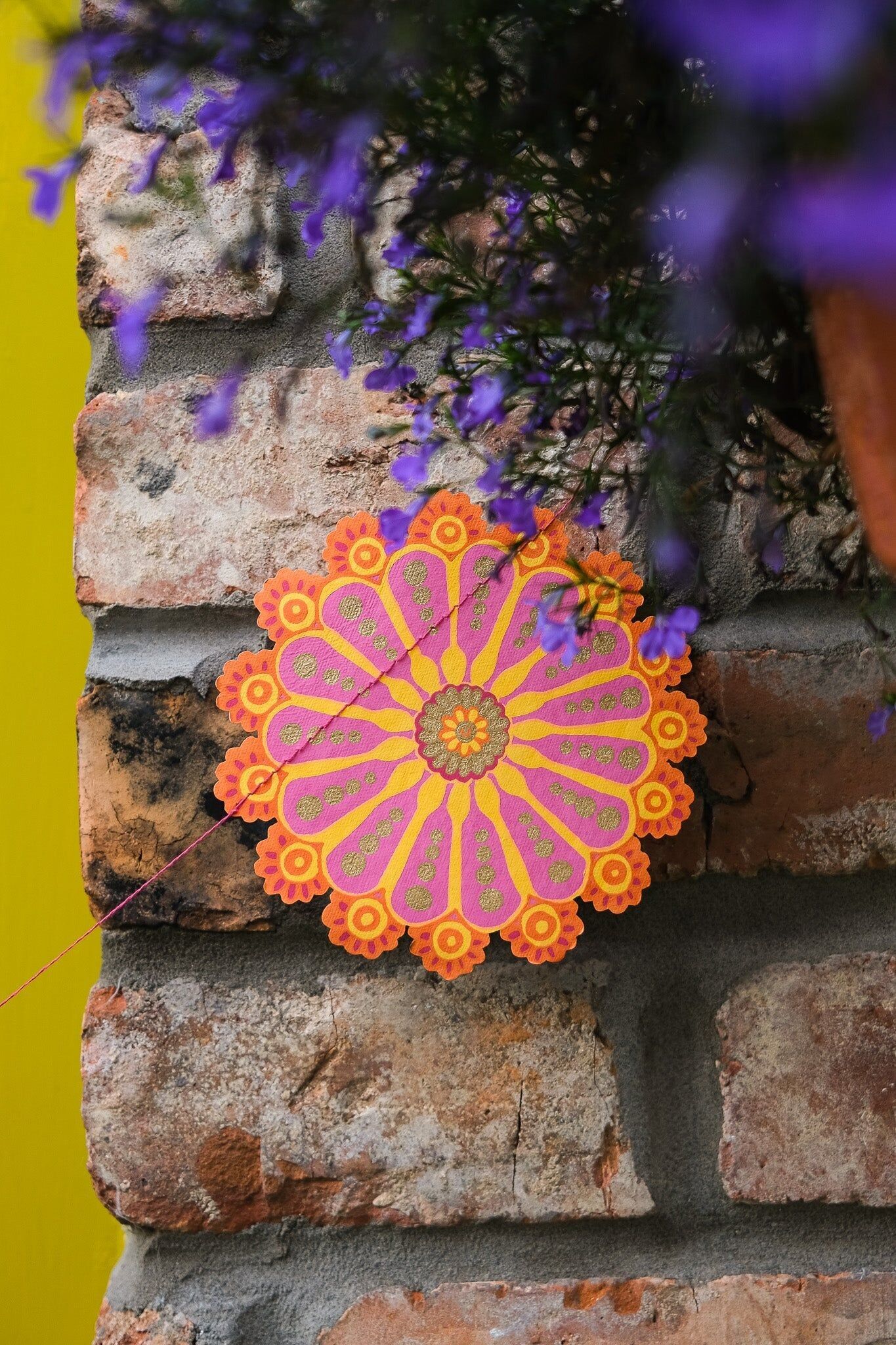 Genähte Diwali-Girlande