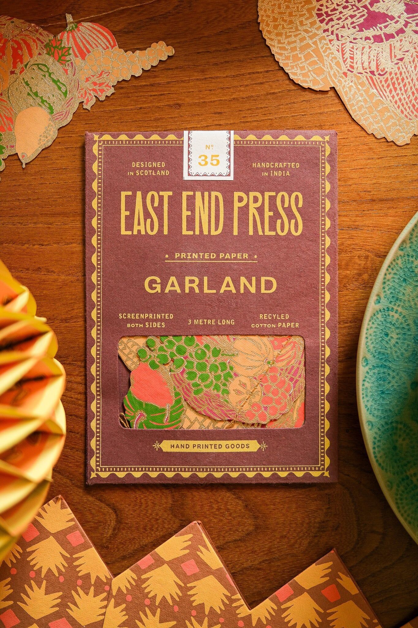 Genähte Girlande zum Erntedankfest