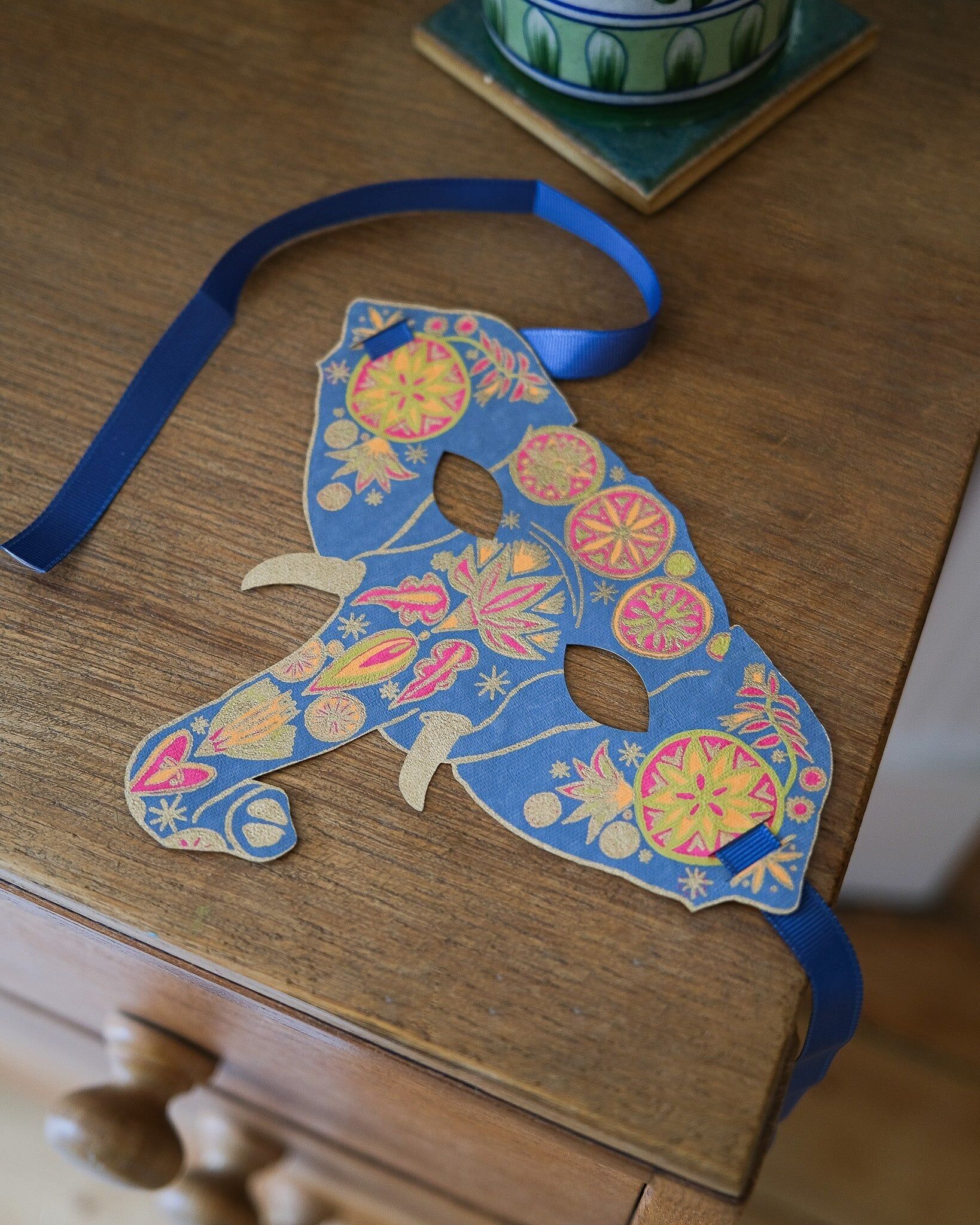 Carte de vœux Masque d'éléphant