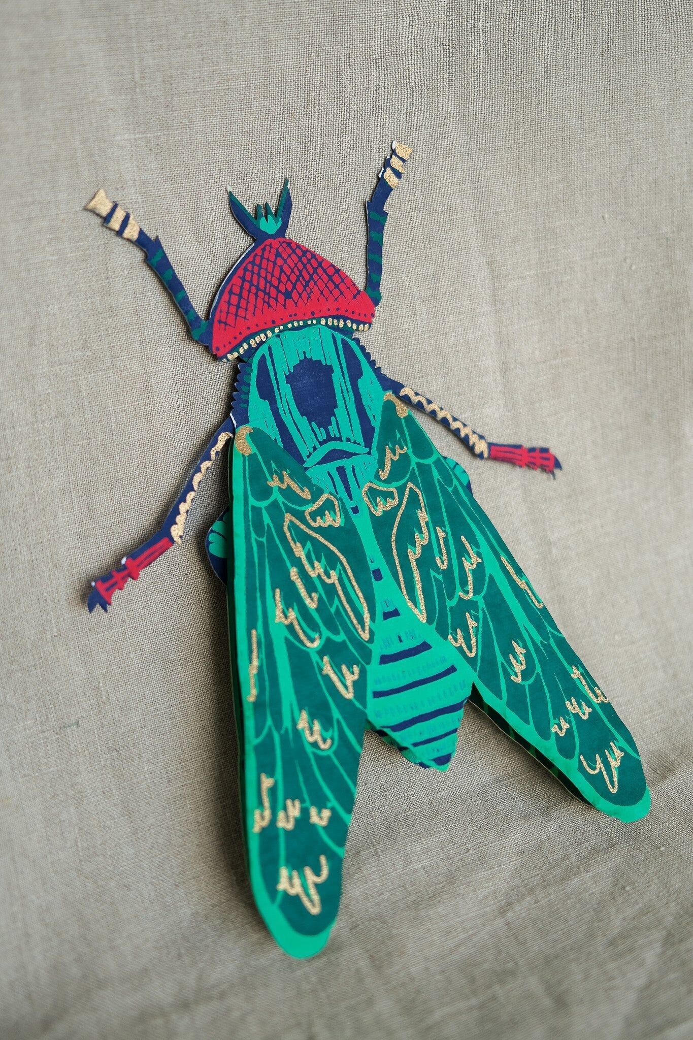 Carte de vœux Bouteille bleue