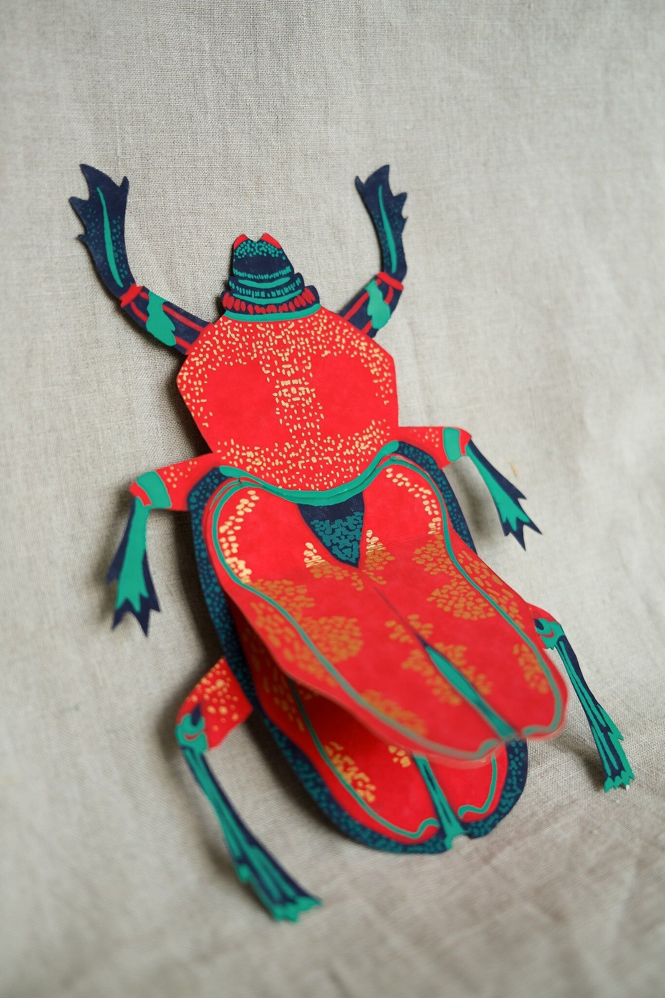 Carte de vœux Scarabée