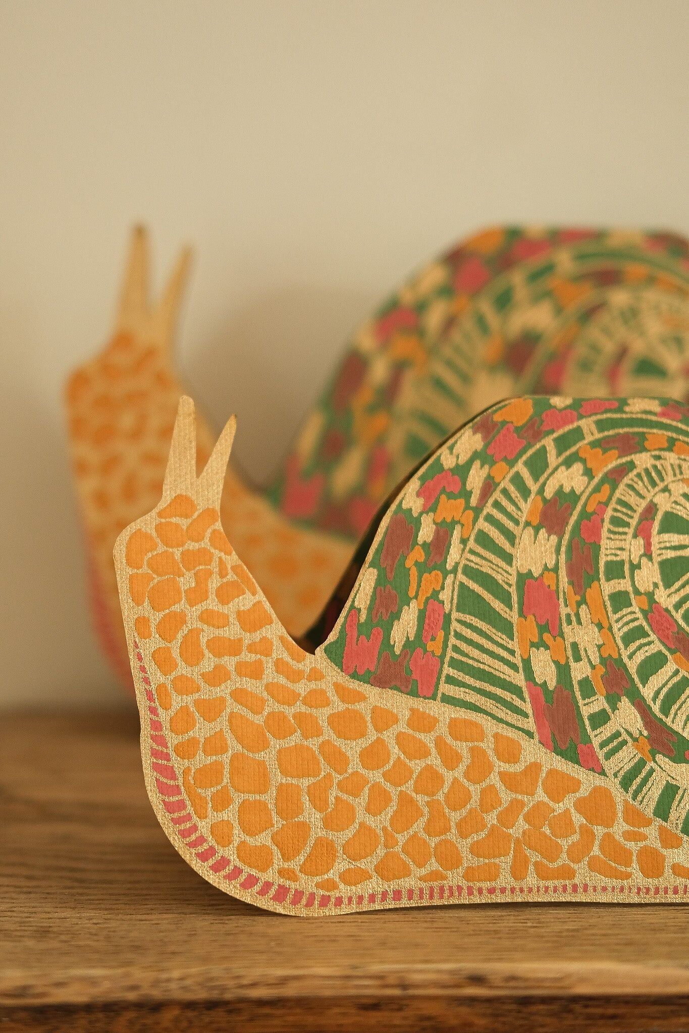 Carte de vœux escargot