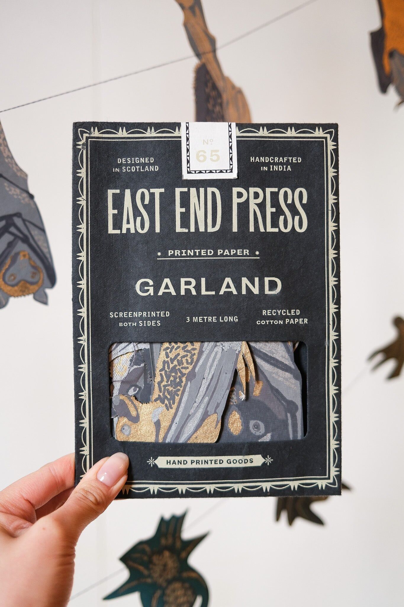 Fledermaus-Nähgirlande