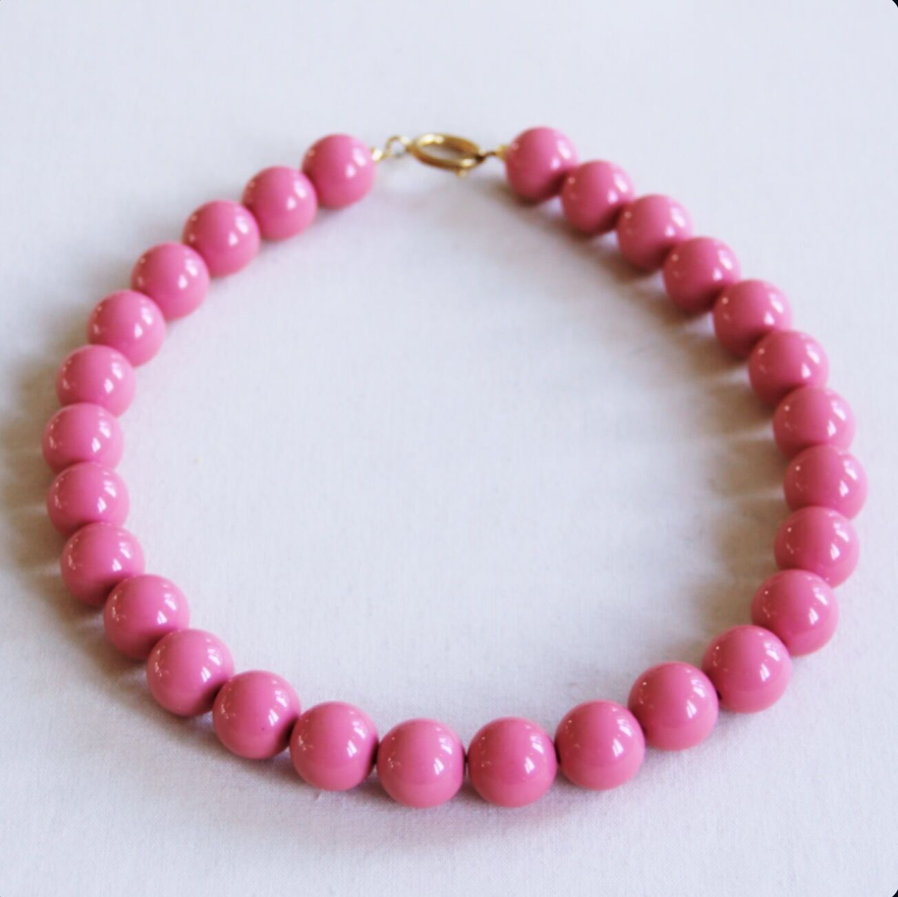 Collar de cuentas XXL - rosa
