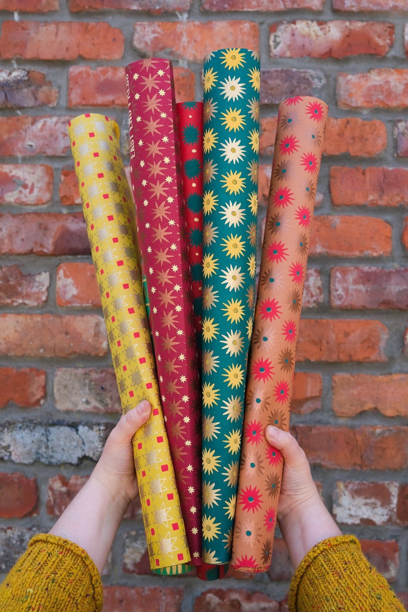 Papel de regalo festivo: Copper Bloom