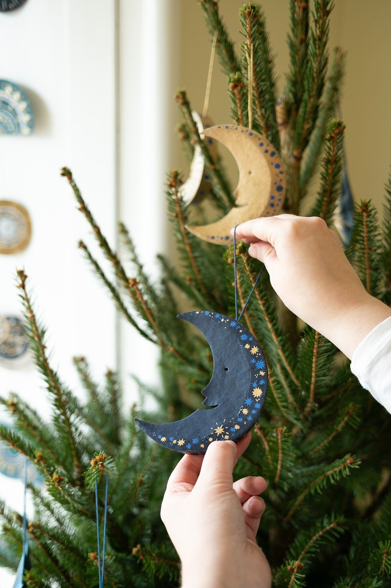 Decorazione su pannello serigrafato Midnight Man on the Moon