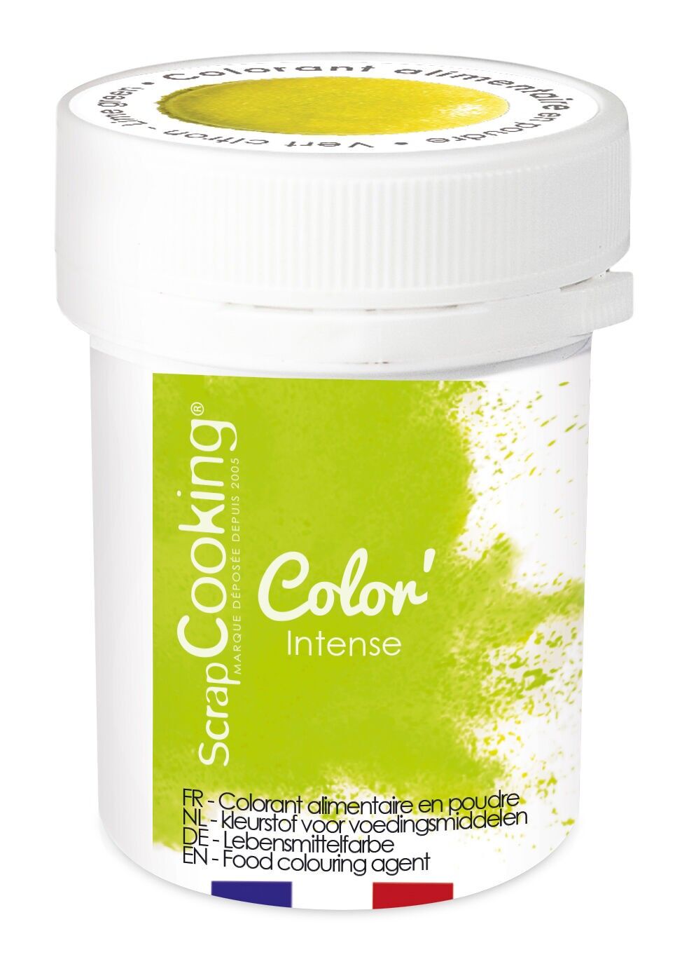 Artificial lime green powder food coloring 5g