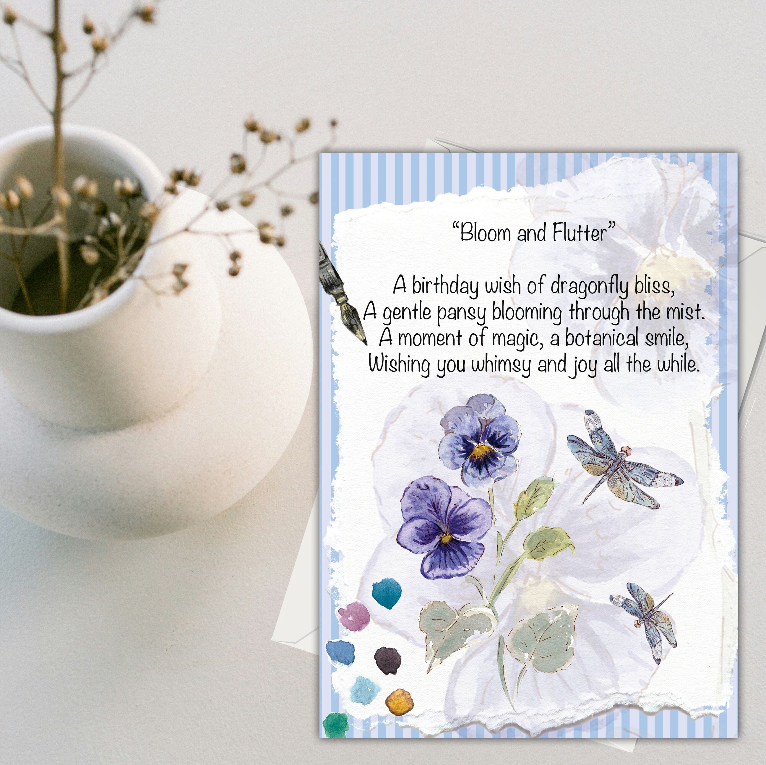 Carte de vœux Bloom & Flutter (120 x 170)