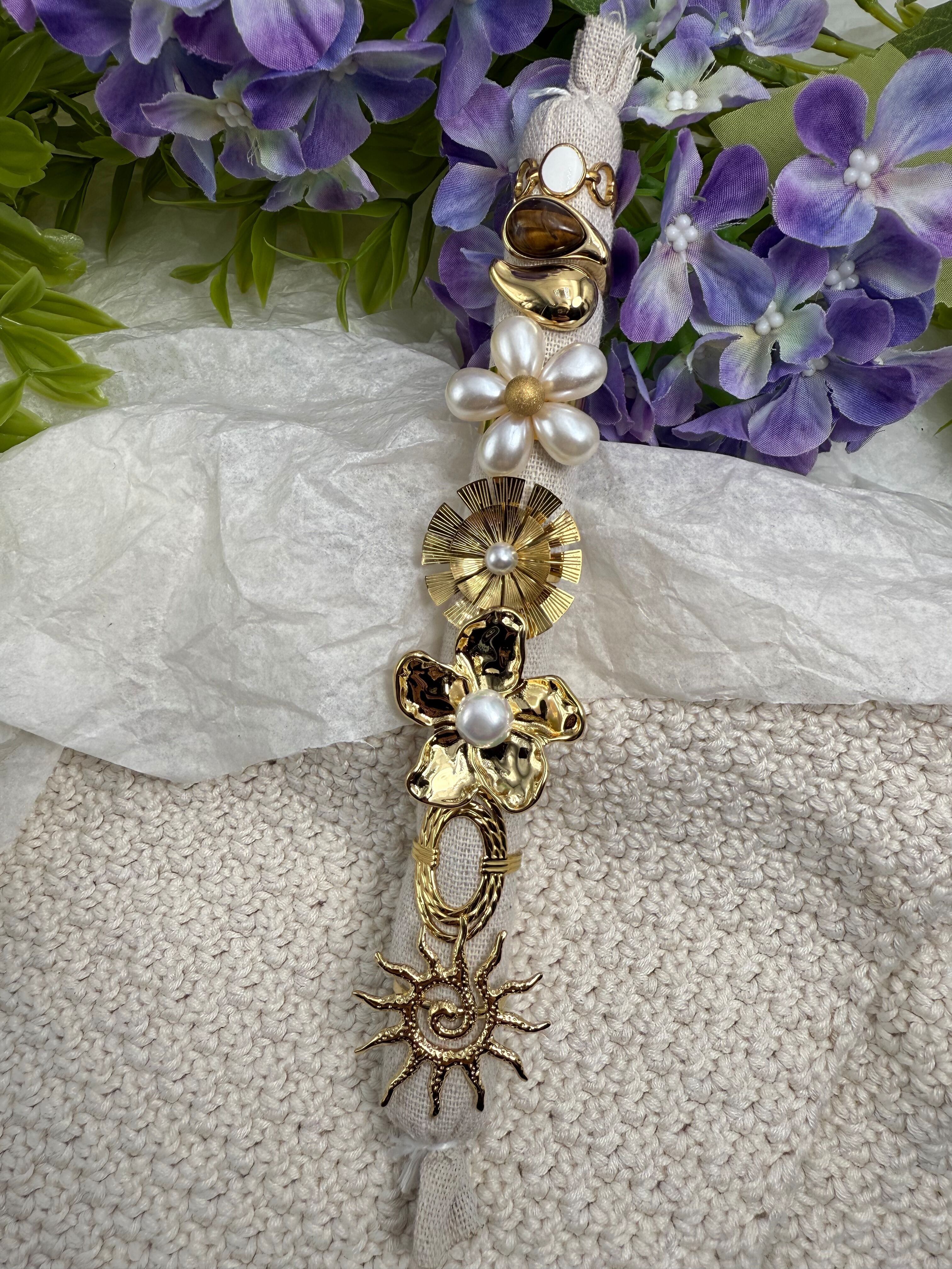 Set mit 7 Edelstahlringen ohne Ständer SET227