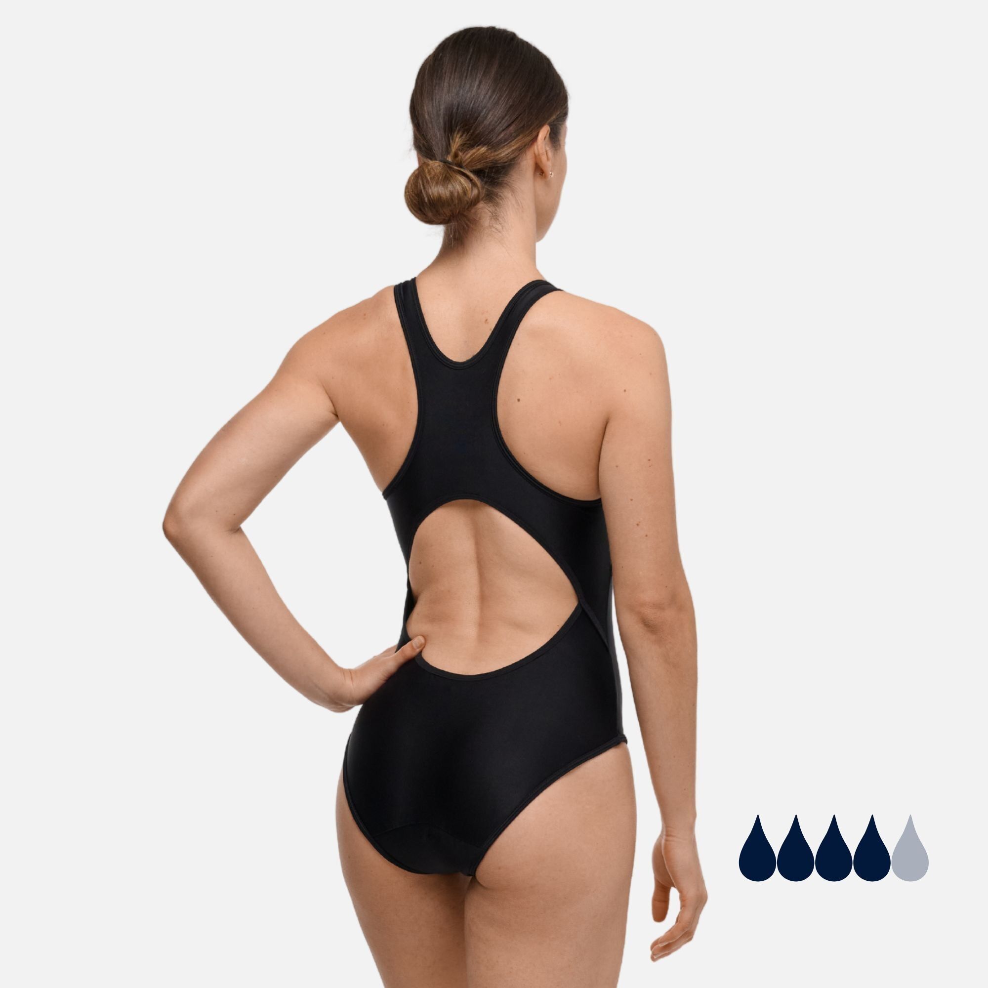 Sorio® MAILLOT DE BAIN MENSTRUEL 1 PIÈCES - FEMME - FLUX ABONDANT - LOLA - DU XS AU XL