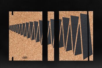 Carnet cartonné A5 - arches design - "architecture collection"-noir&blanc (120pages chacun)arches-bw120 2