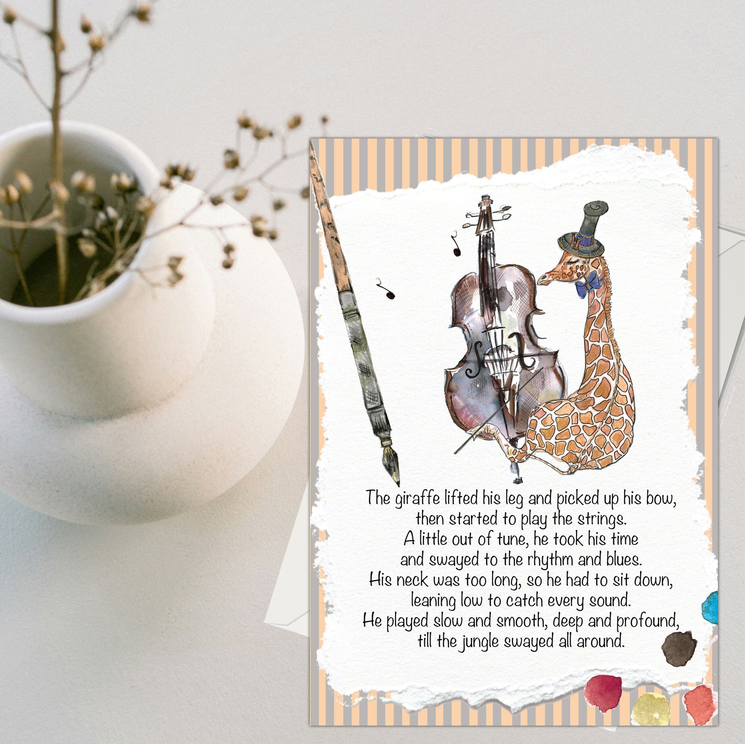 Carte de vœux Giraffe Groove (120 x 170)