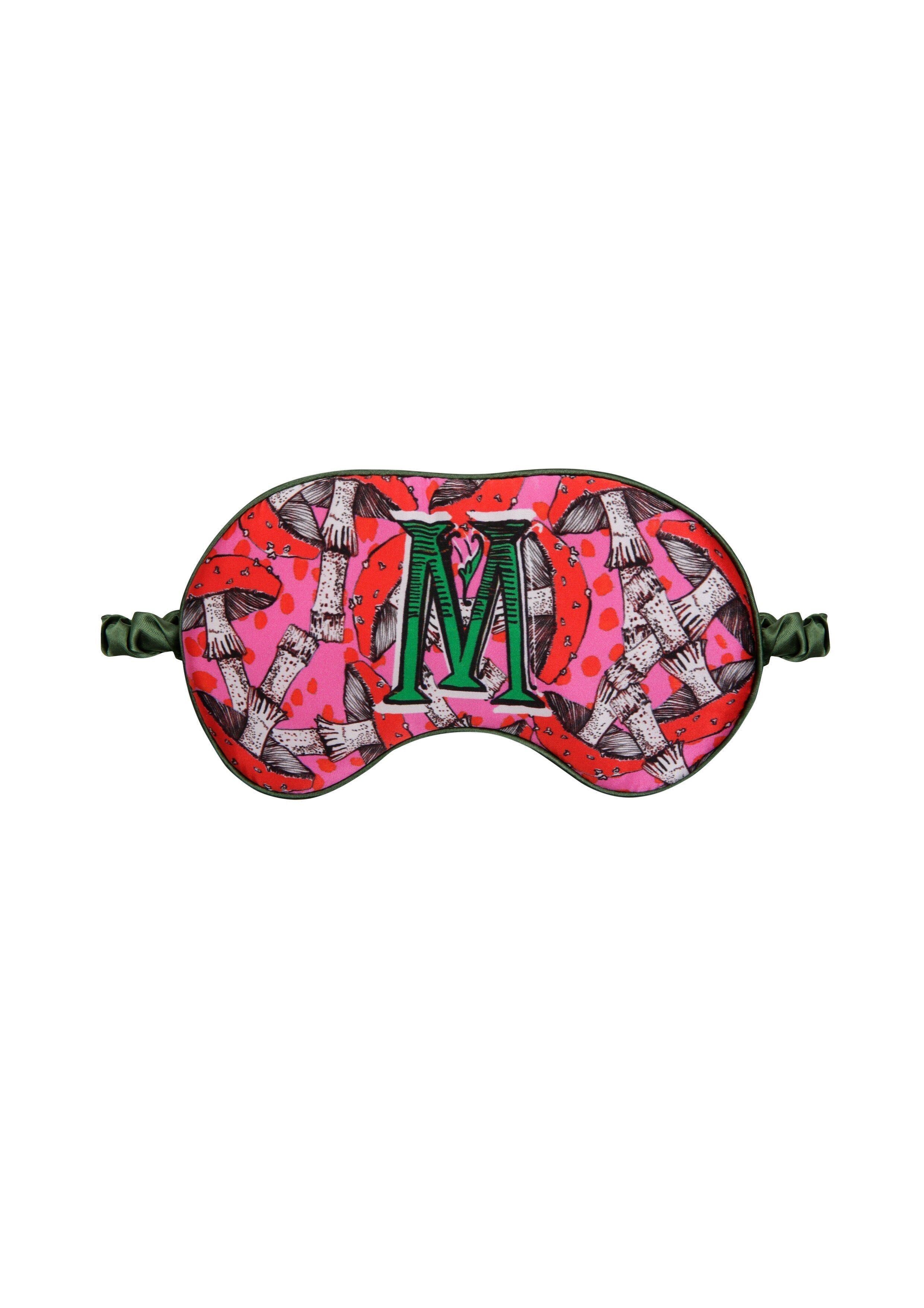 Masque pour les yeux en soie / "M comme Champignons"