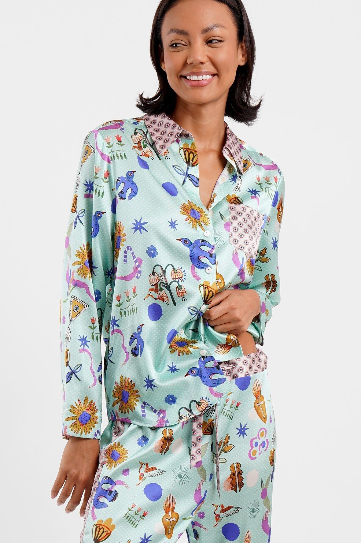 Haut de pyjama à manches longues / "Mia"