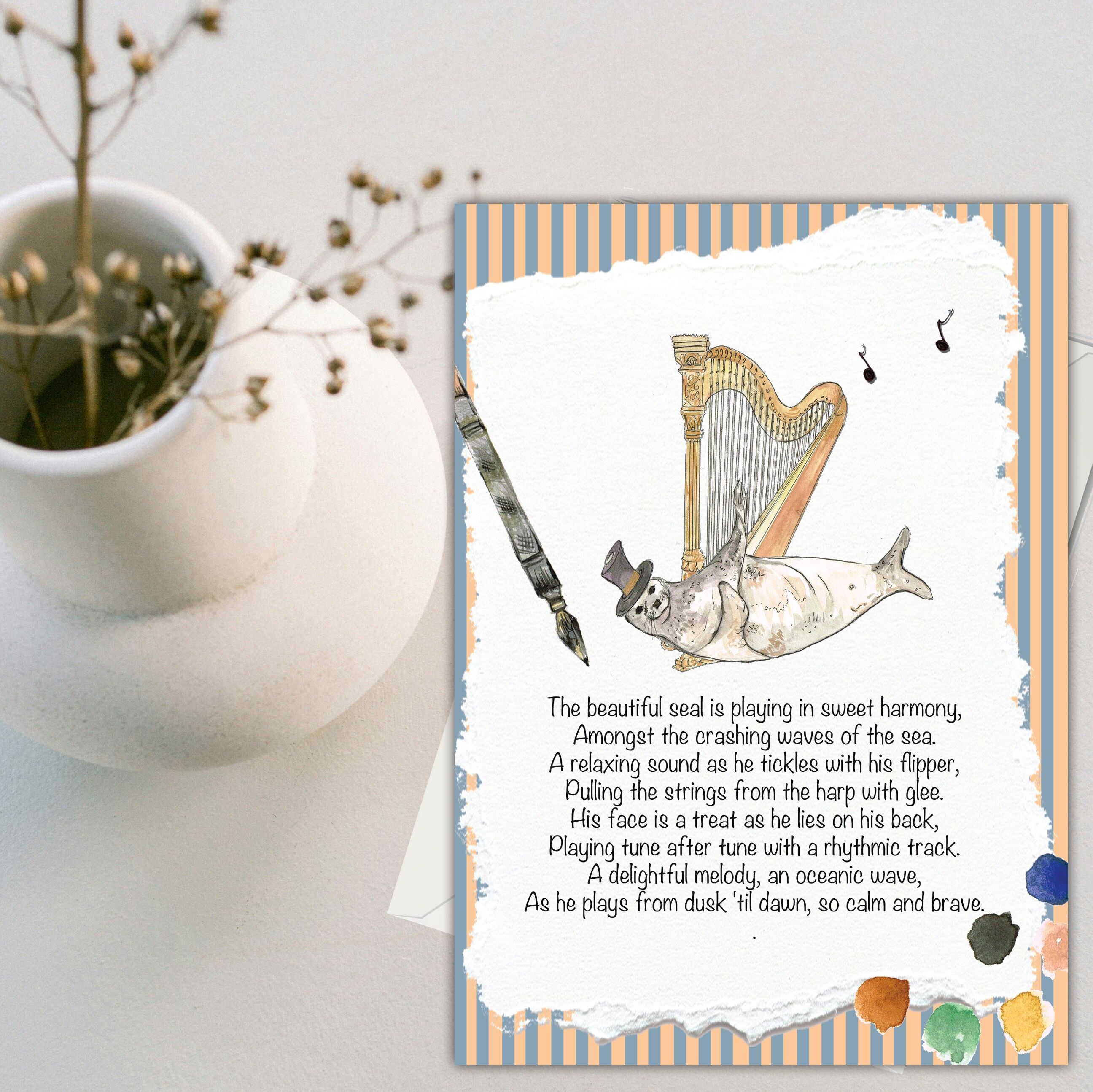 Carte de vœux Sceaux et Cordons (120 x 170)