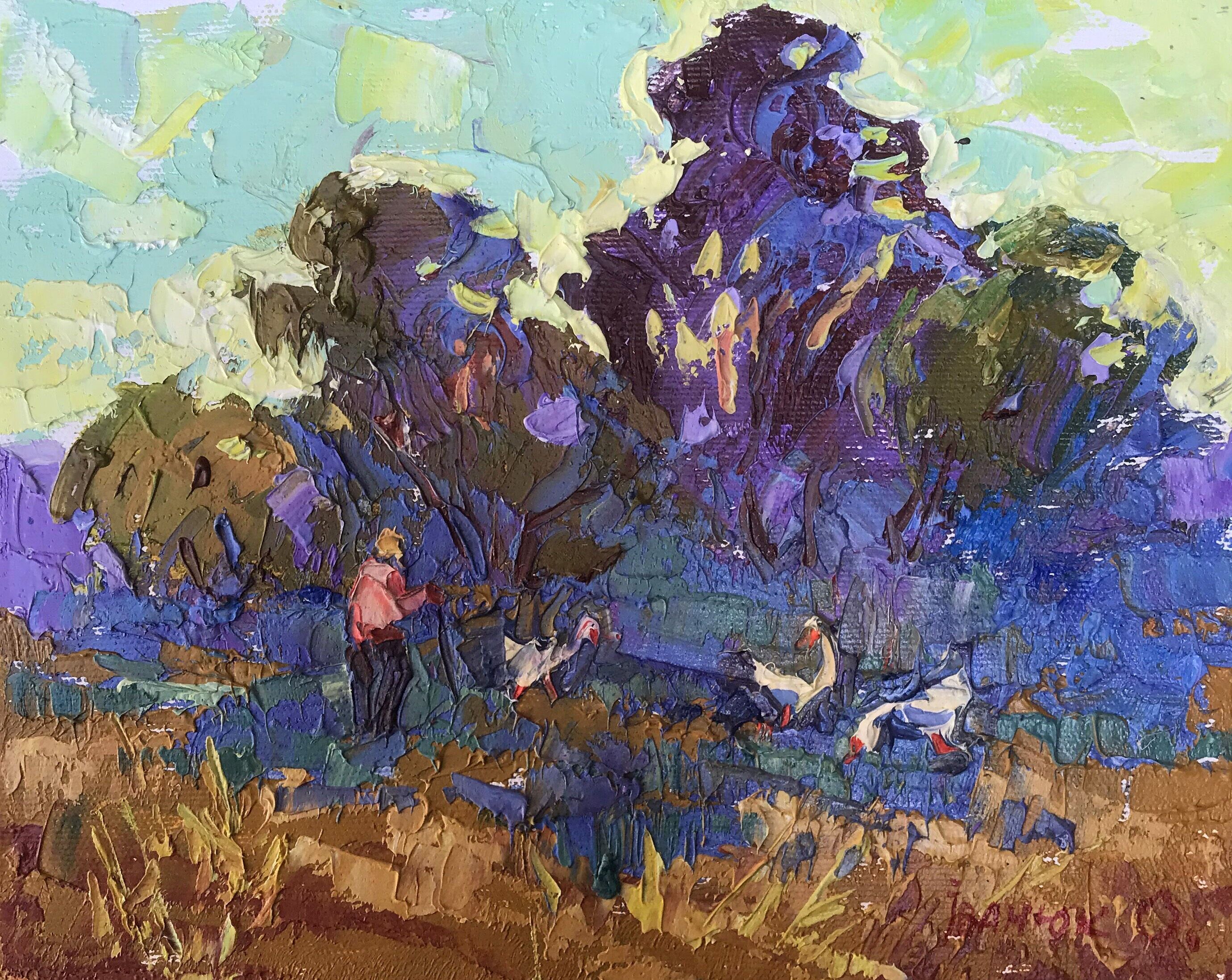 Dipinto ad olio Mattina Oleksiy Ivanyuk 20x25 cm