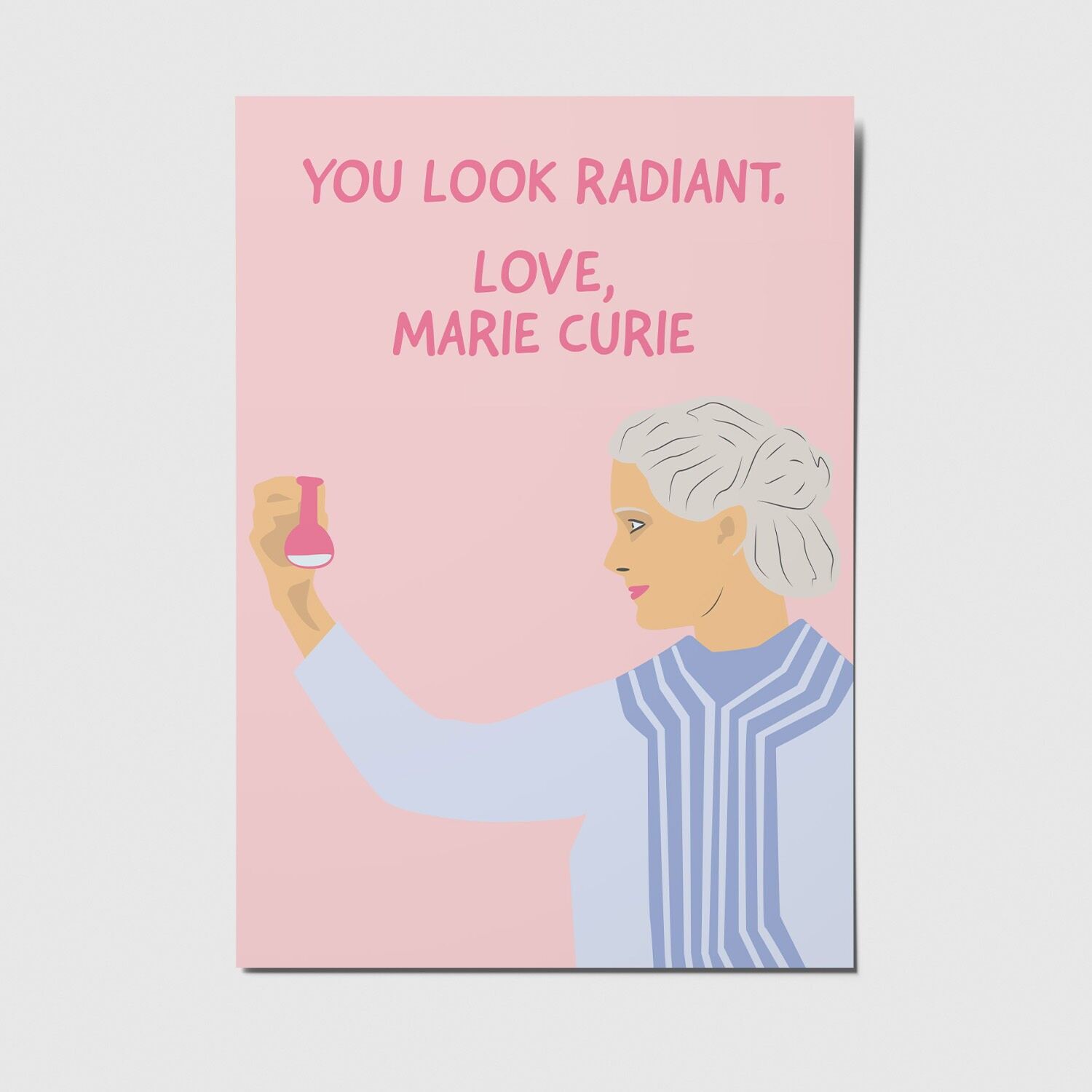 You look radiant - A6 postcard