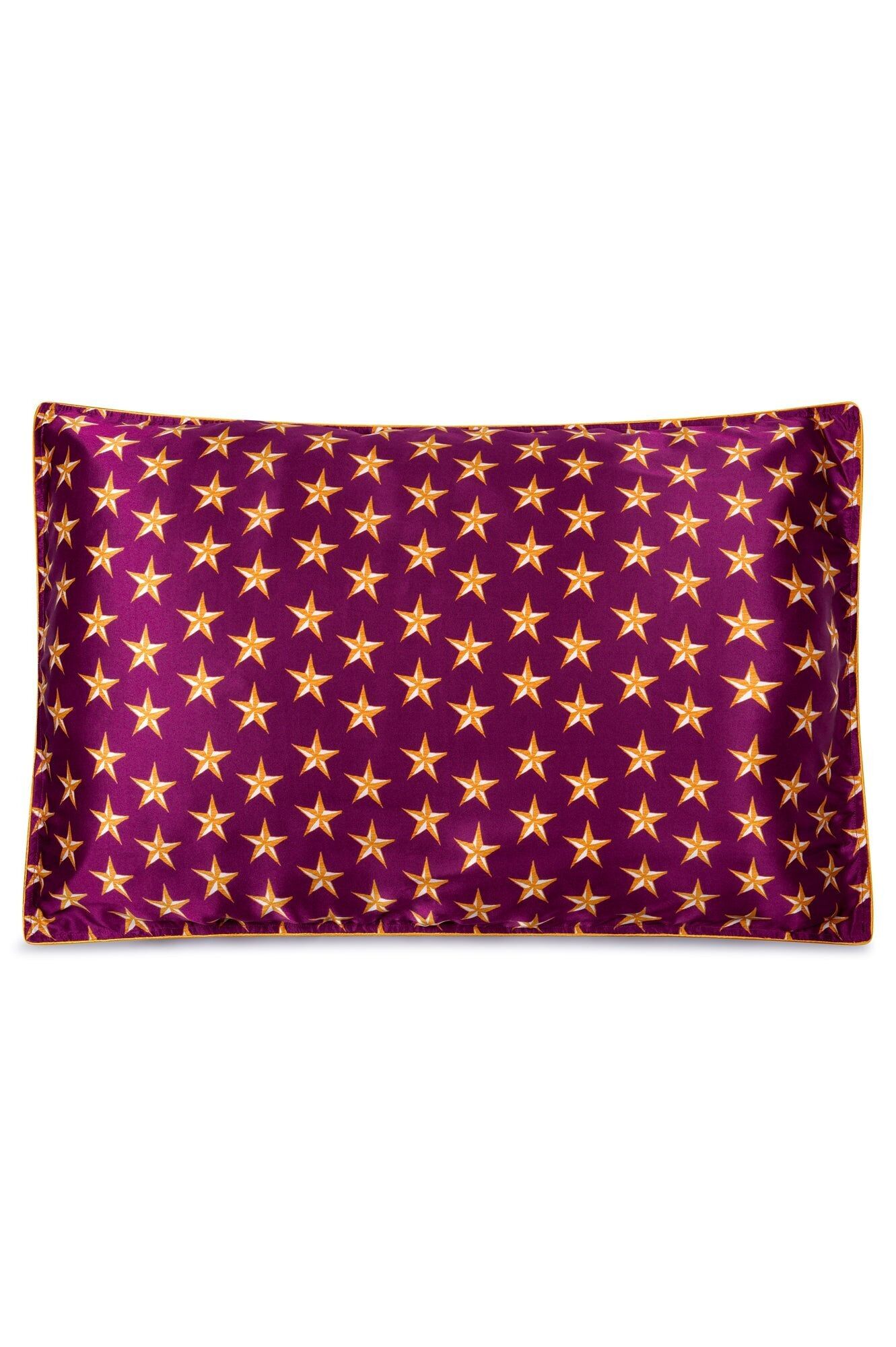 Silk Pillowcase / "Burgundy Stars"