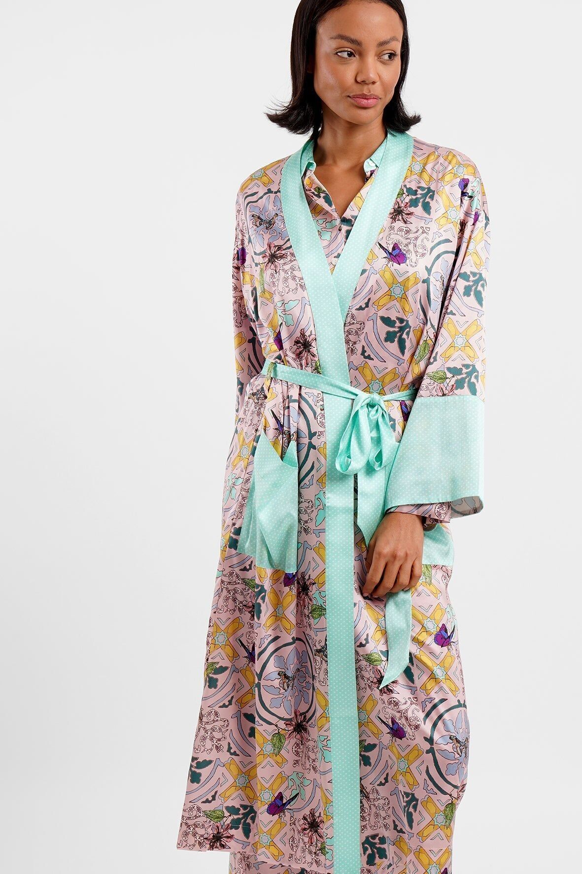 Long Robe / "Montana Tile"