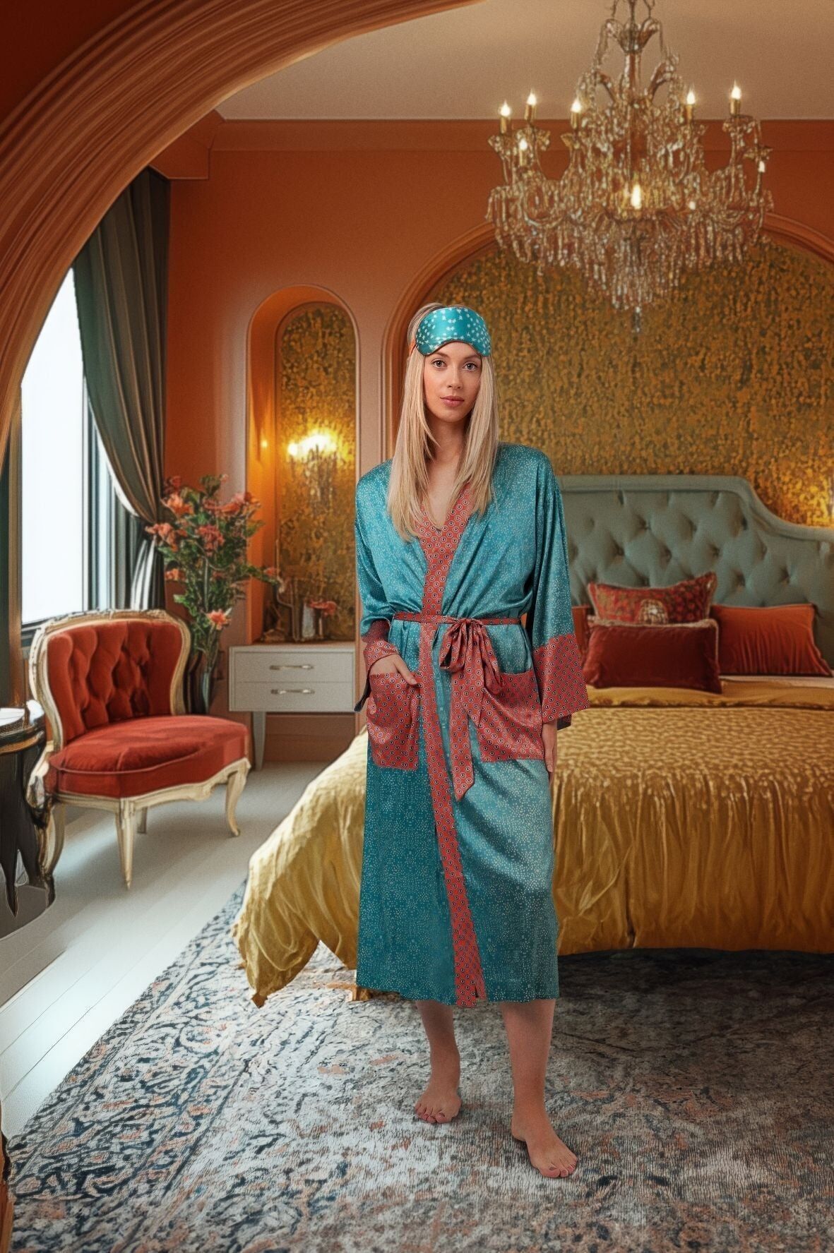 Long Robe / "Teal Stars"