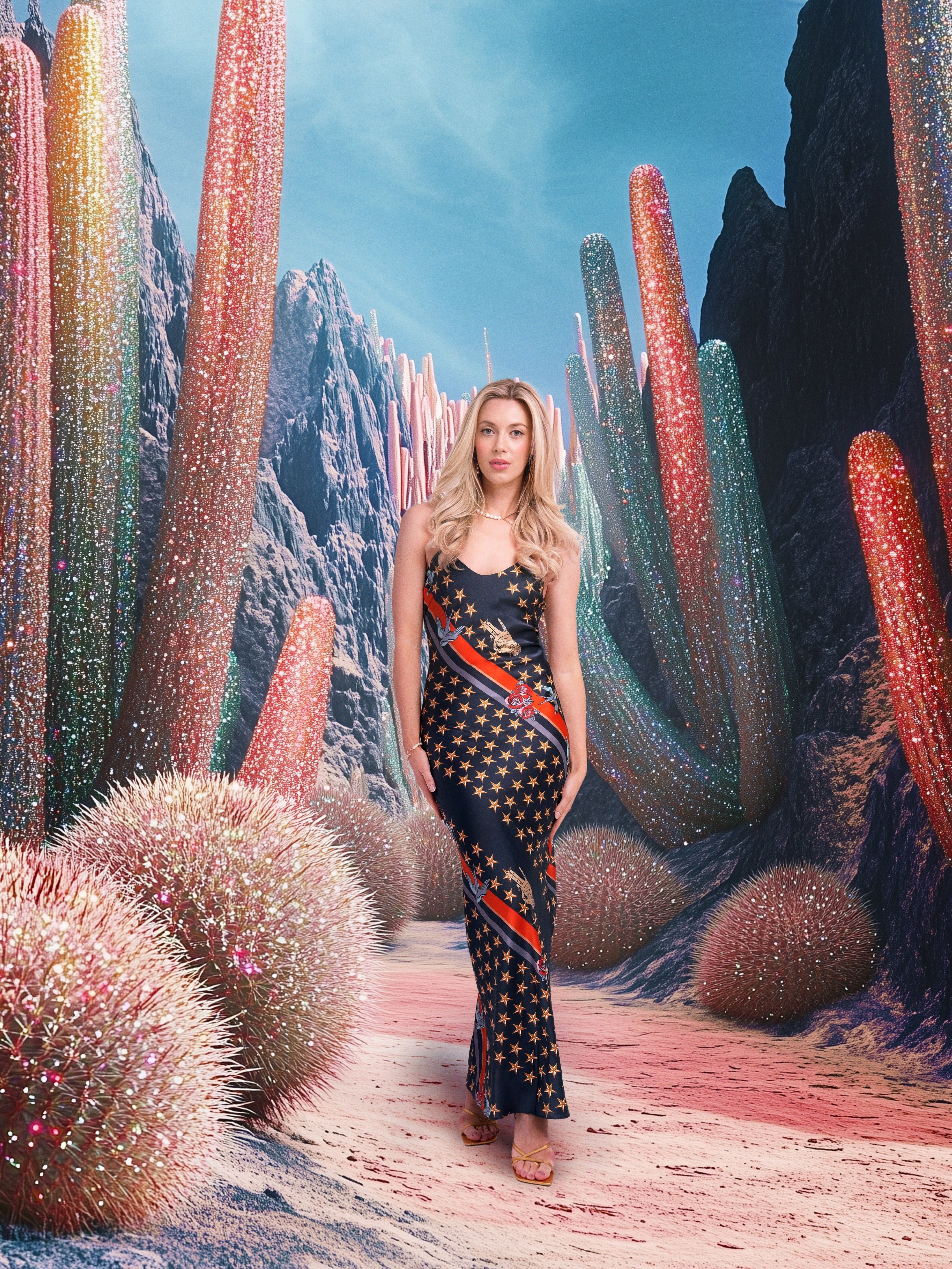 Maxi Slip Dress / "Sailor's Dreams"