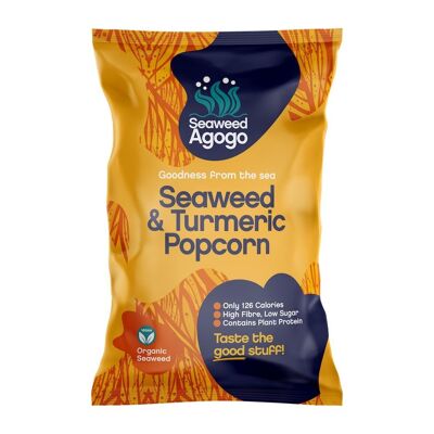 Seaweed Agogo Organic Seaweed & Turmeric Popcorn 25g - 18 Packs