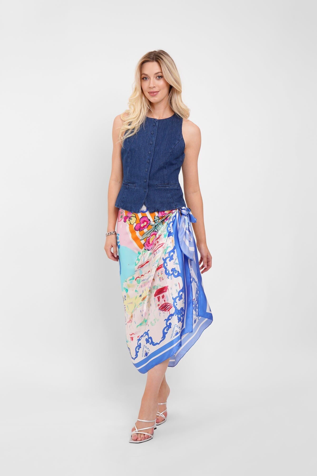 Oblong Pareo Scarf / "Amalfi"