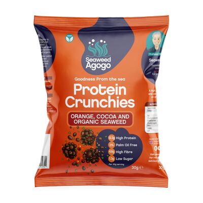 Protein Crunchies - Orange, Cocoa & Organic Seaweed - 12 Pack