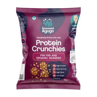 Protein Crunchies - Piri Piri & Organic Seaweed 12 Pack