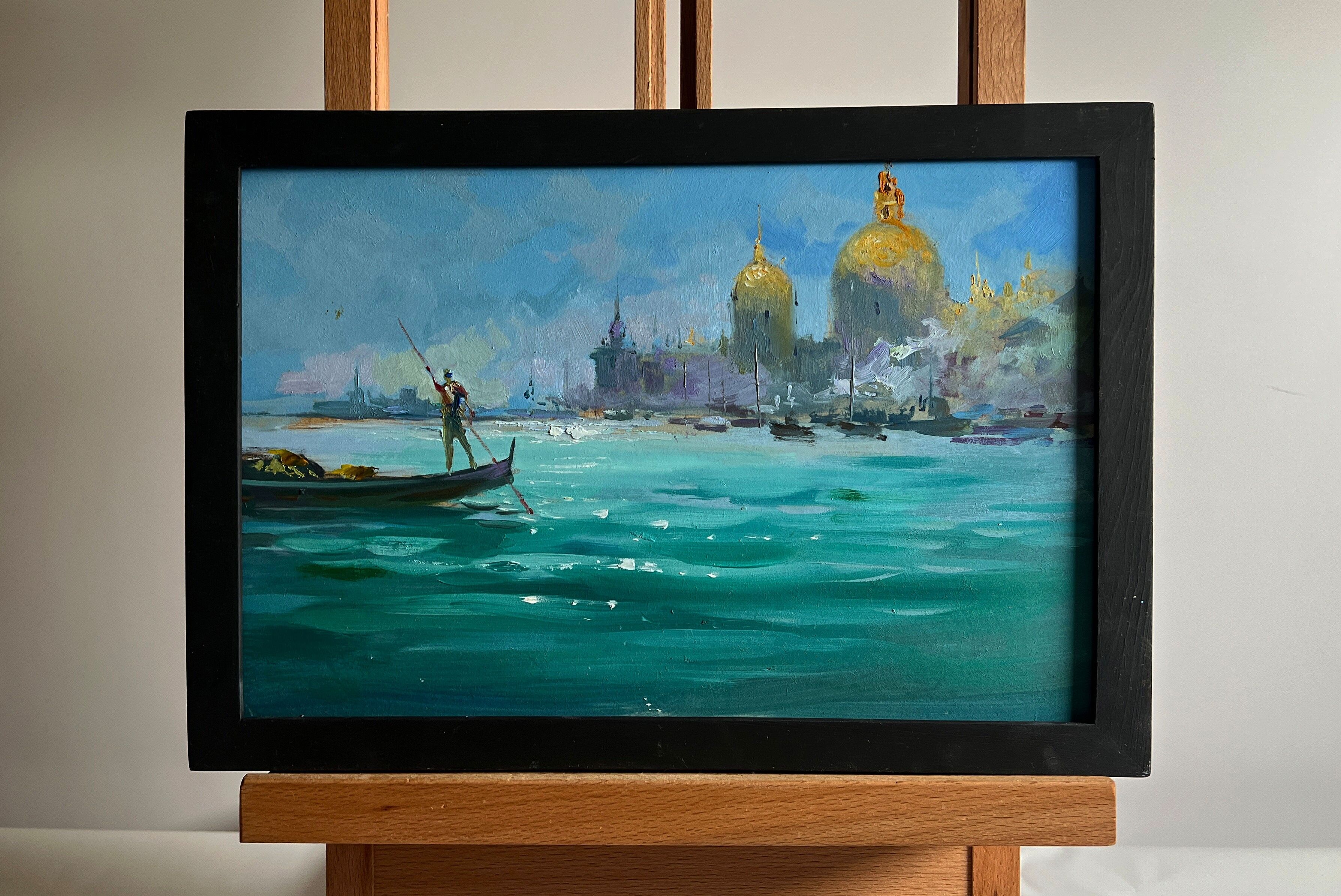 Dipinto ad olio Vacanze a Venezia Yuriy Suprunchuk 20x30cm
