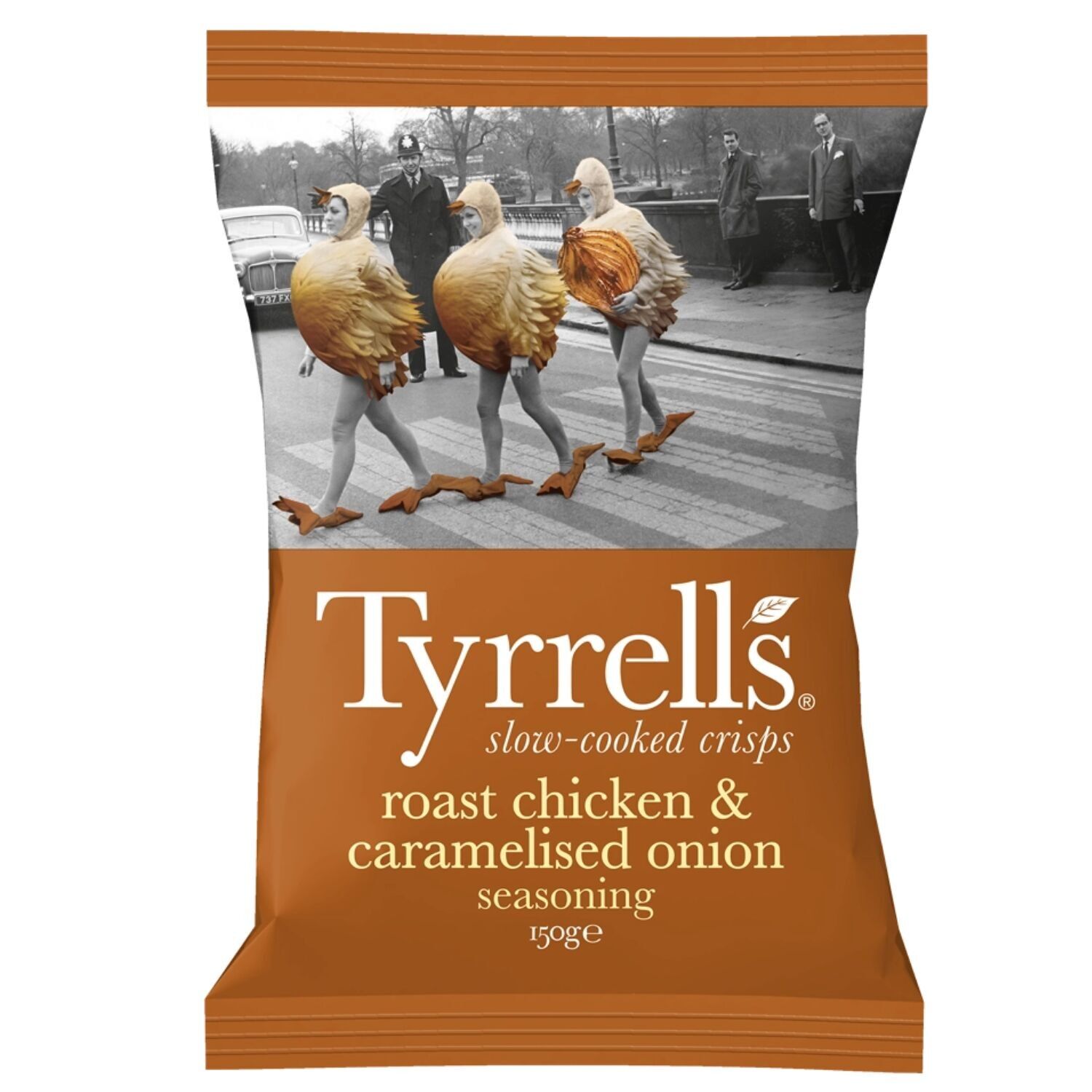 Tyrrells Brathähnchen-Chips mit karamellisierten Zwiebeln, 150 g