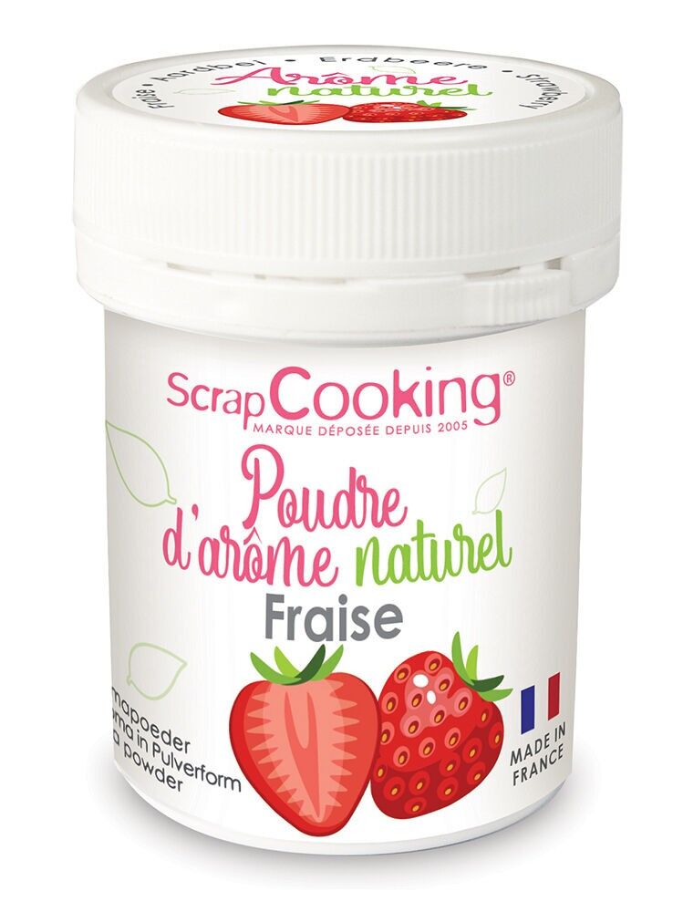 15g jar of natural strawberry flavoring powder