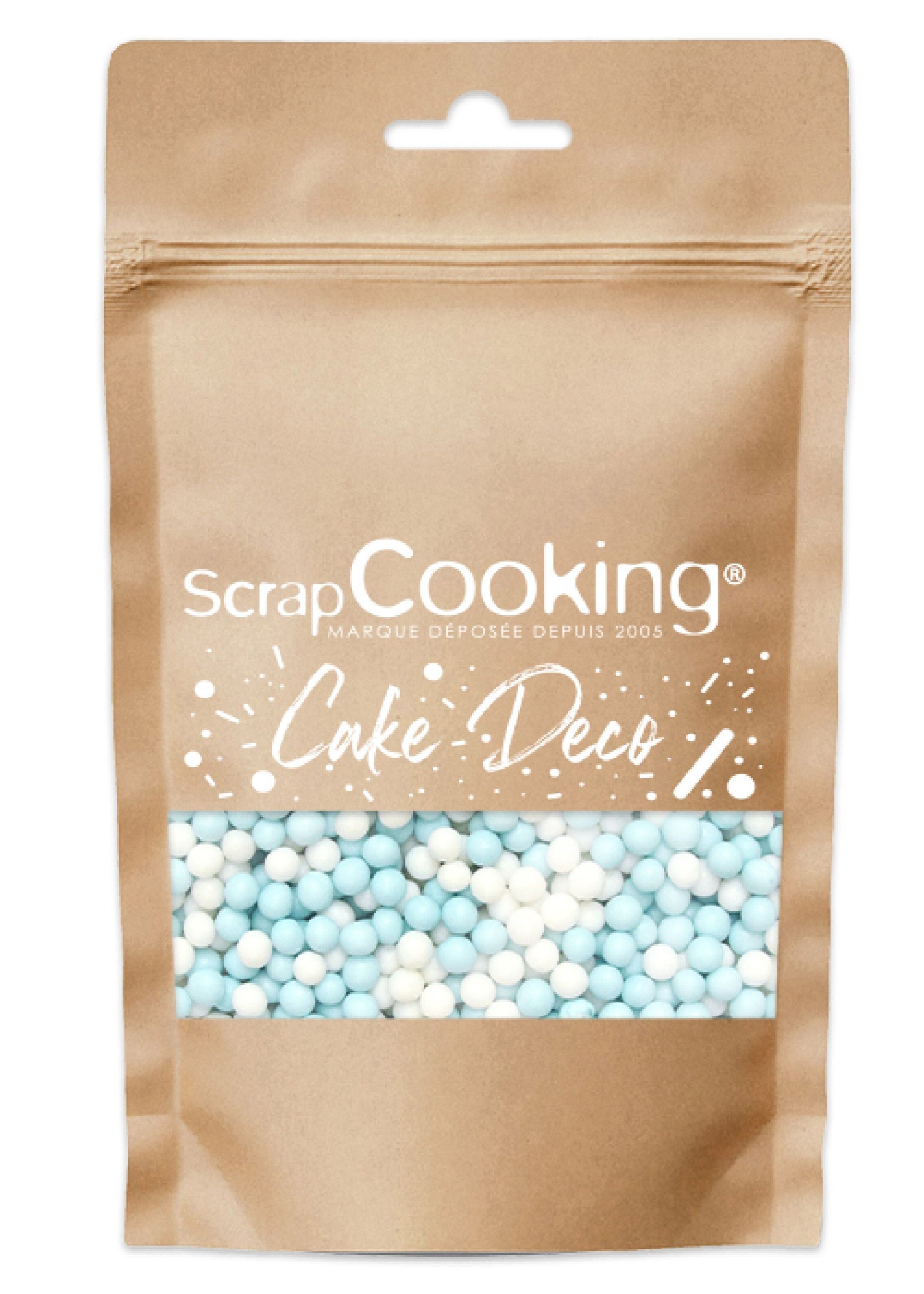 Sweet decorations pearls "white/blue" 55g