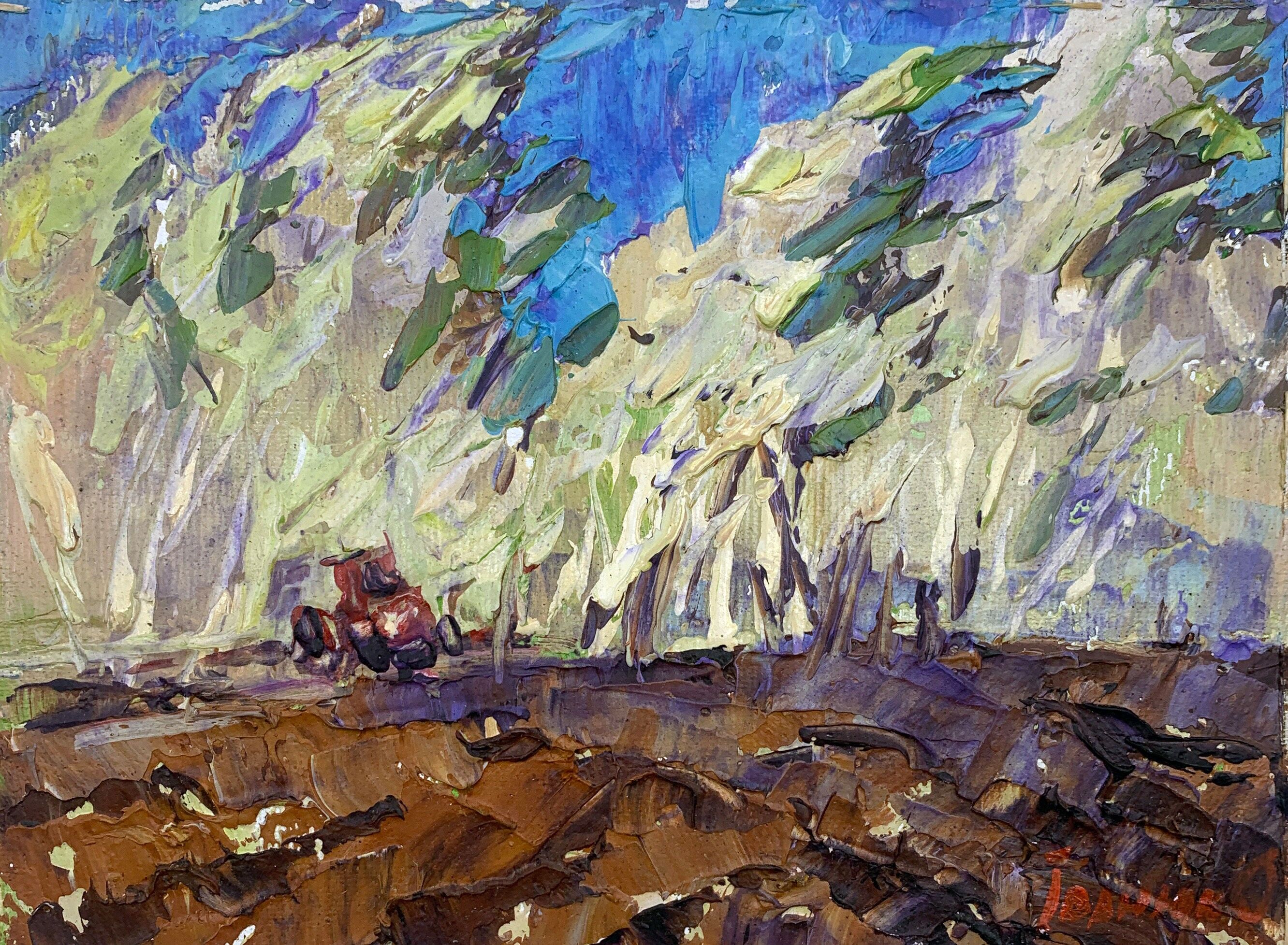 Dipinto ad olio Primavera Oleksiy Ivanyuk 15x20cm