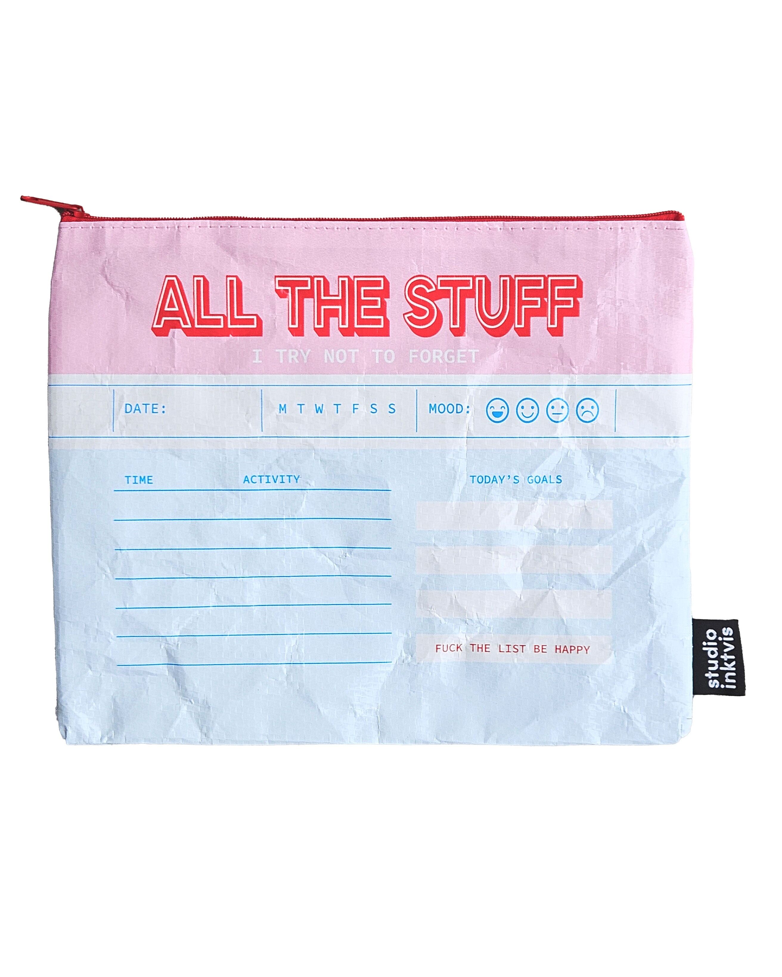 Großer Beutel mit allem, was ich nicht vergessen möchte (recycelter Kunststoff)