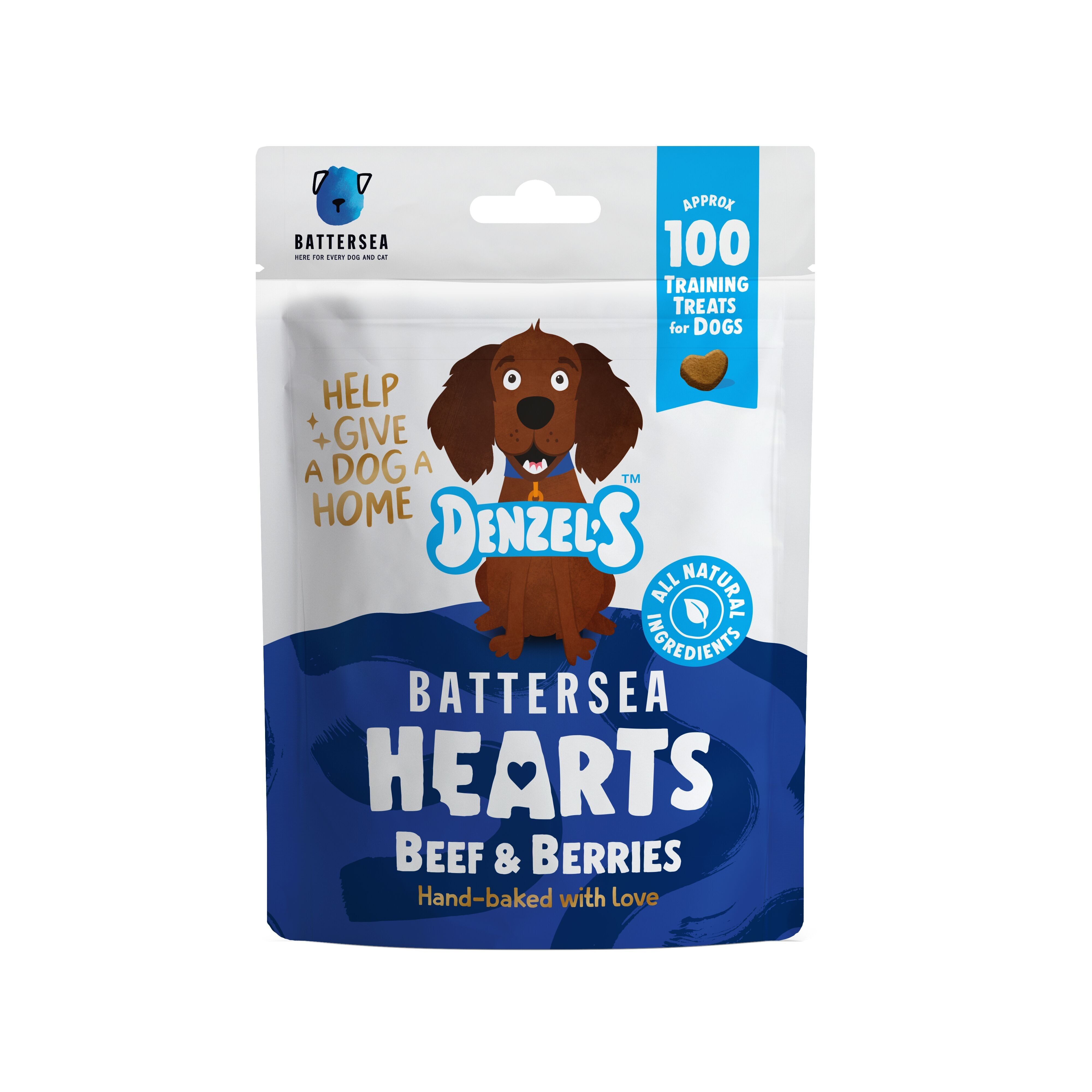 Battersea Hearts For Dogs - Bœuf et Baies (boîte de 10)