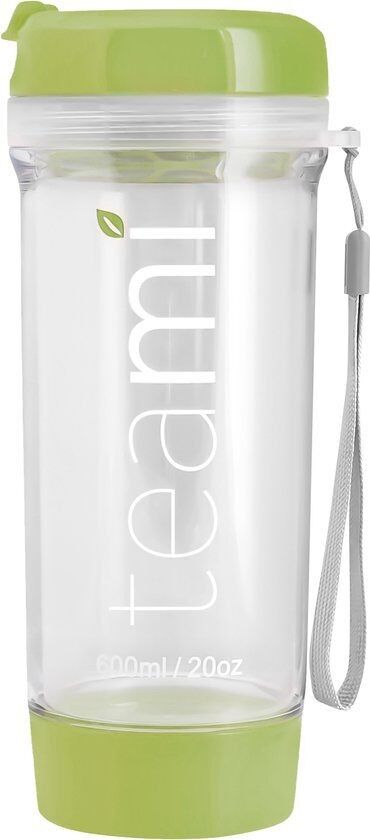 Vaso de té Teami Blends de 600 ml, color oliva, sin BPA