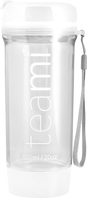 Vaso de té Teami Blends de 600 ml, color blanco, sin BPA