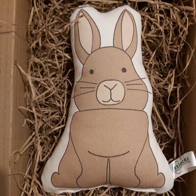 Brown Rabbit Handmade Soft Toy - Scandi baby/nursery decor